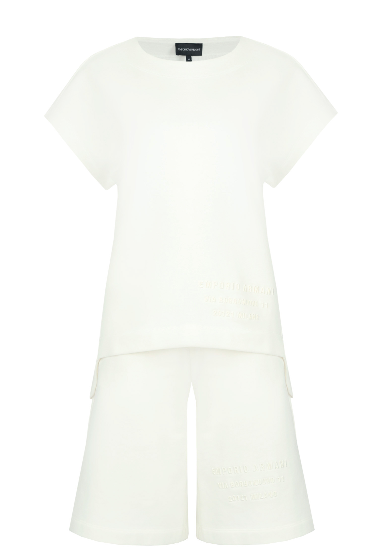 Спортивный костюм EMPORIO ARMANI Белый, размер S 155041 - фото 1
