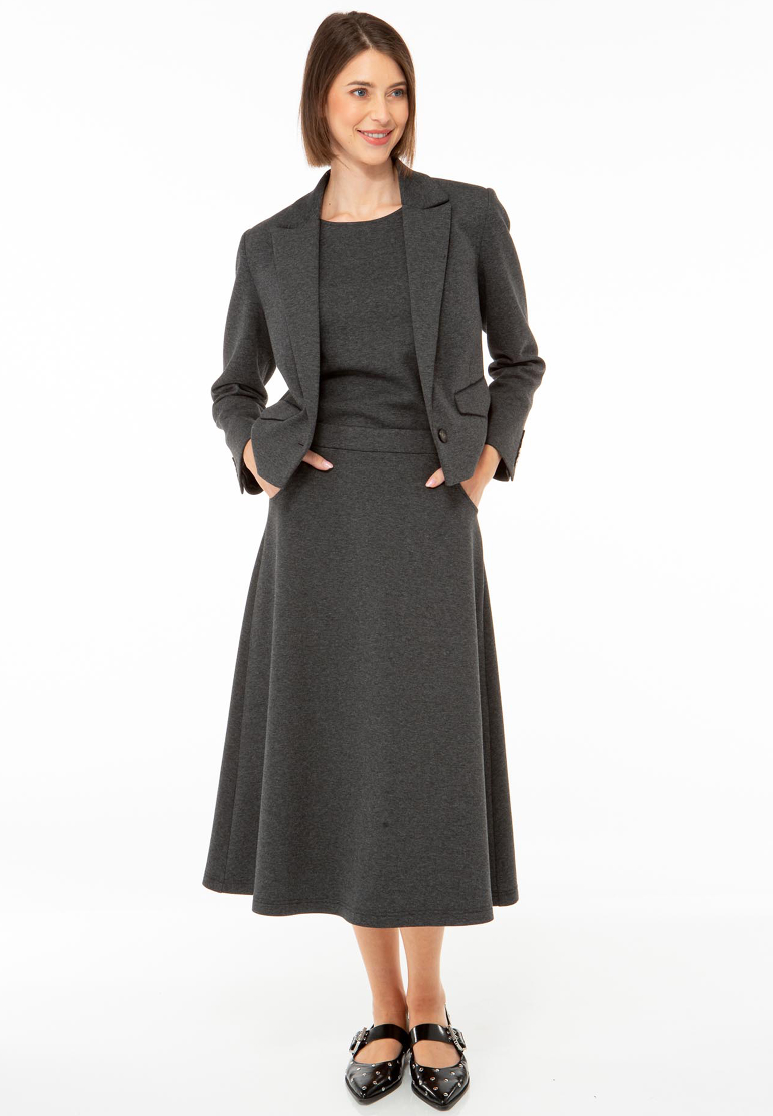 

Юбка IVI COLLECTION, Серый, Серый