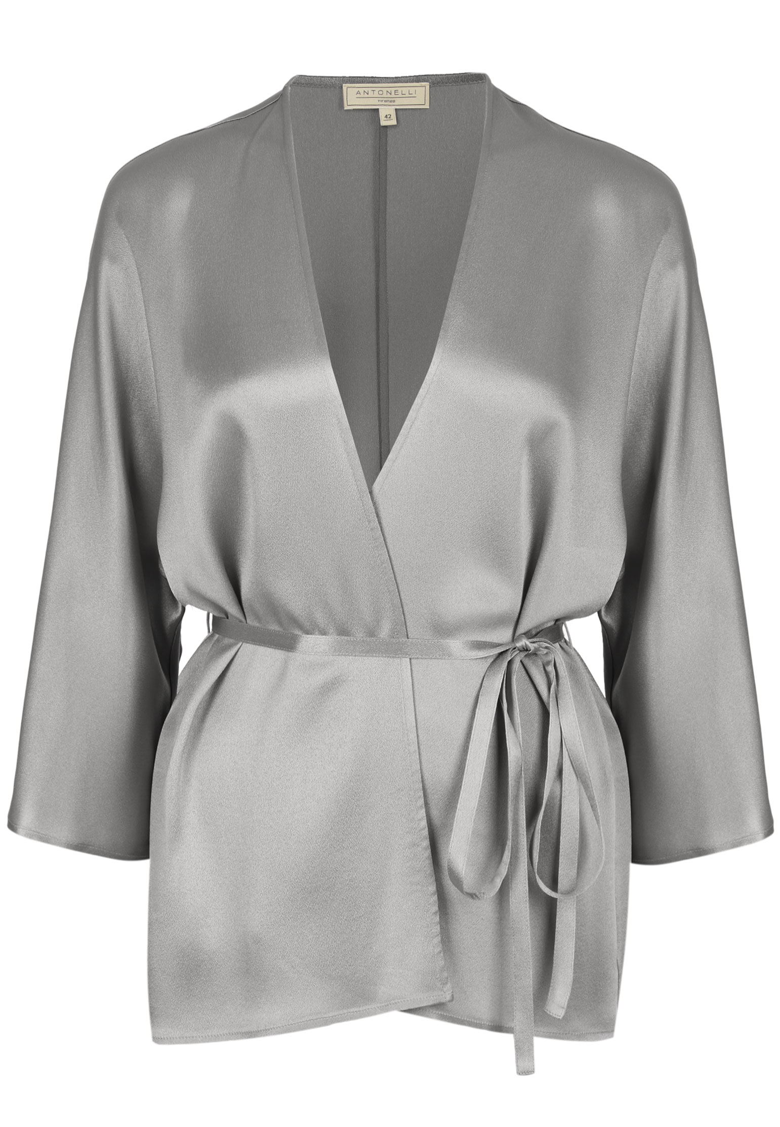 Блуза ANTONELLI FIRENZE Серый, размер 46