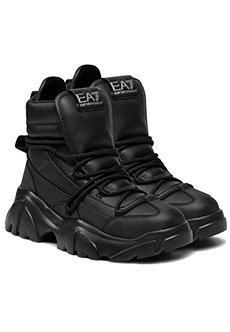 Треккинговые ботинки с массивной подошвой EA7