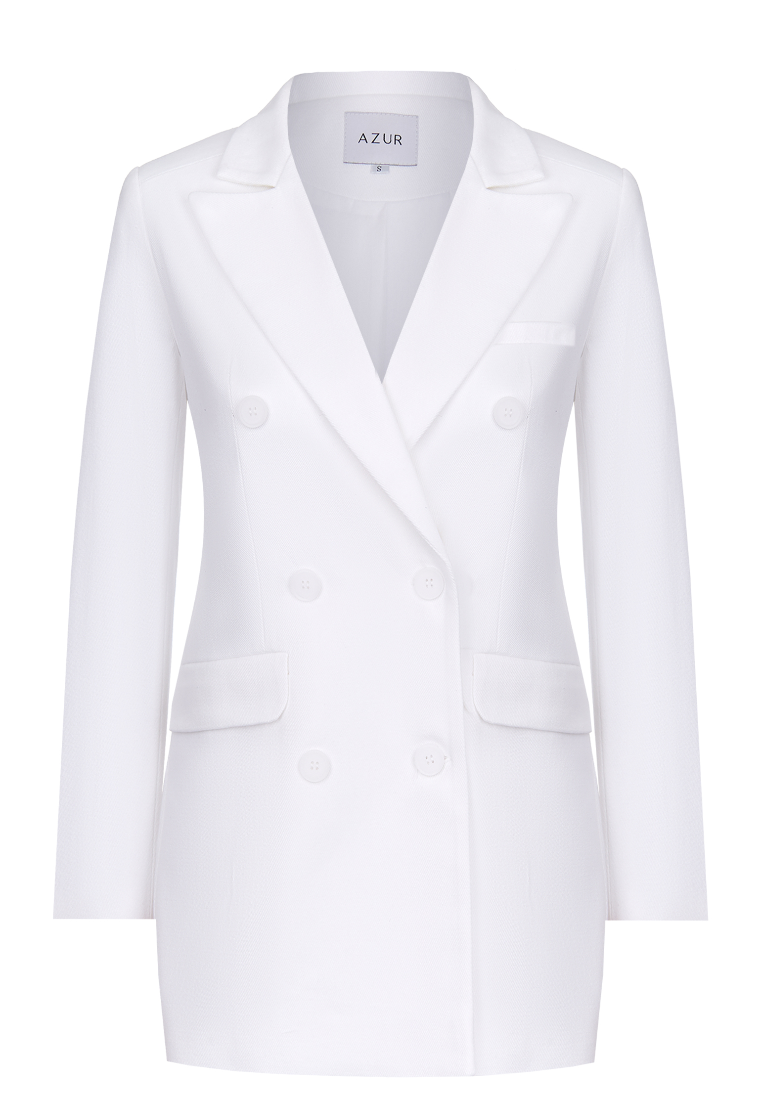 

Двубортный пиджак "Jacqueline" AZUR, Белый, Белый