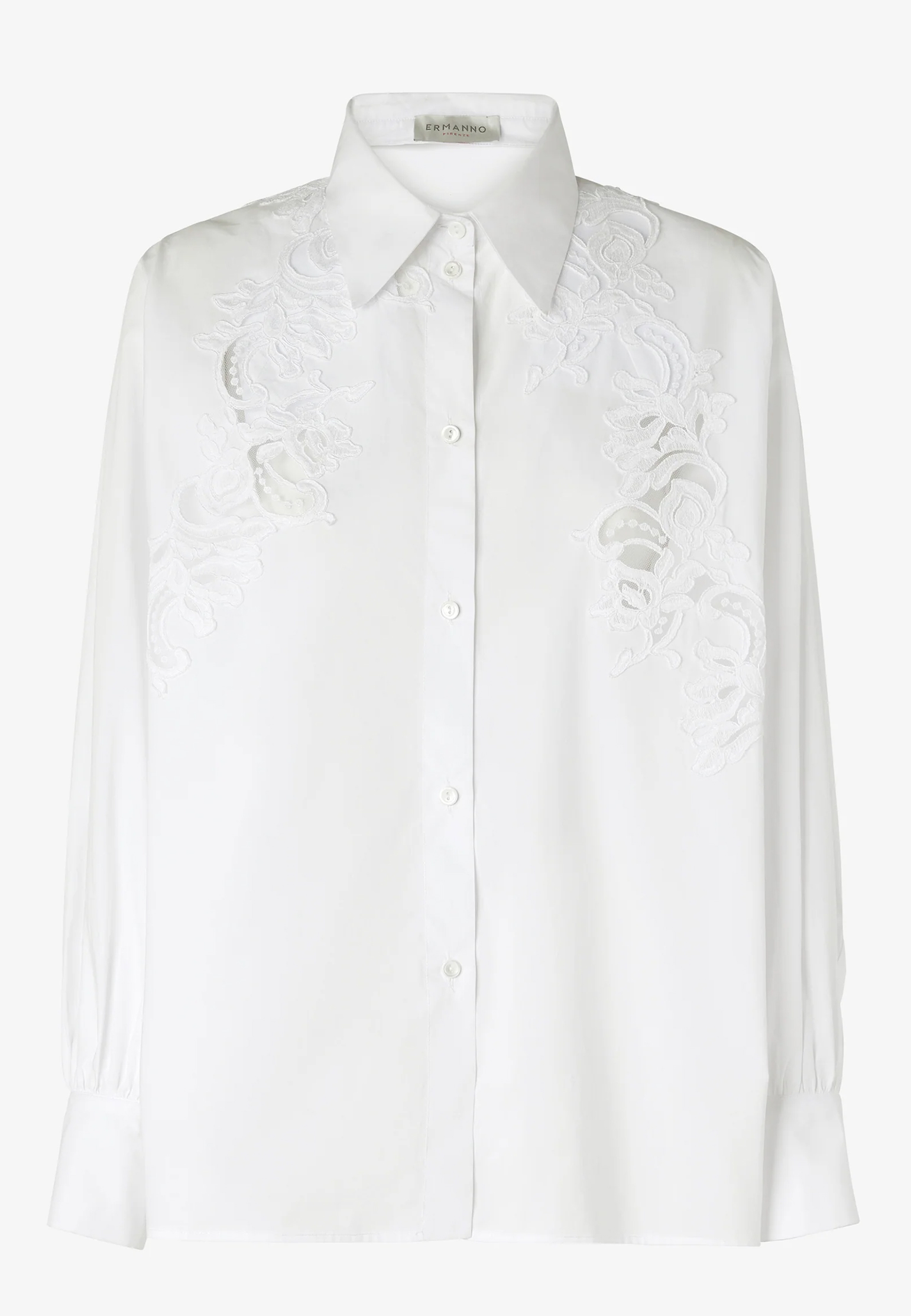 Рубашка ERMANNO FIRENZE Белый, размер 40 157995 - фото 1