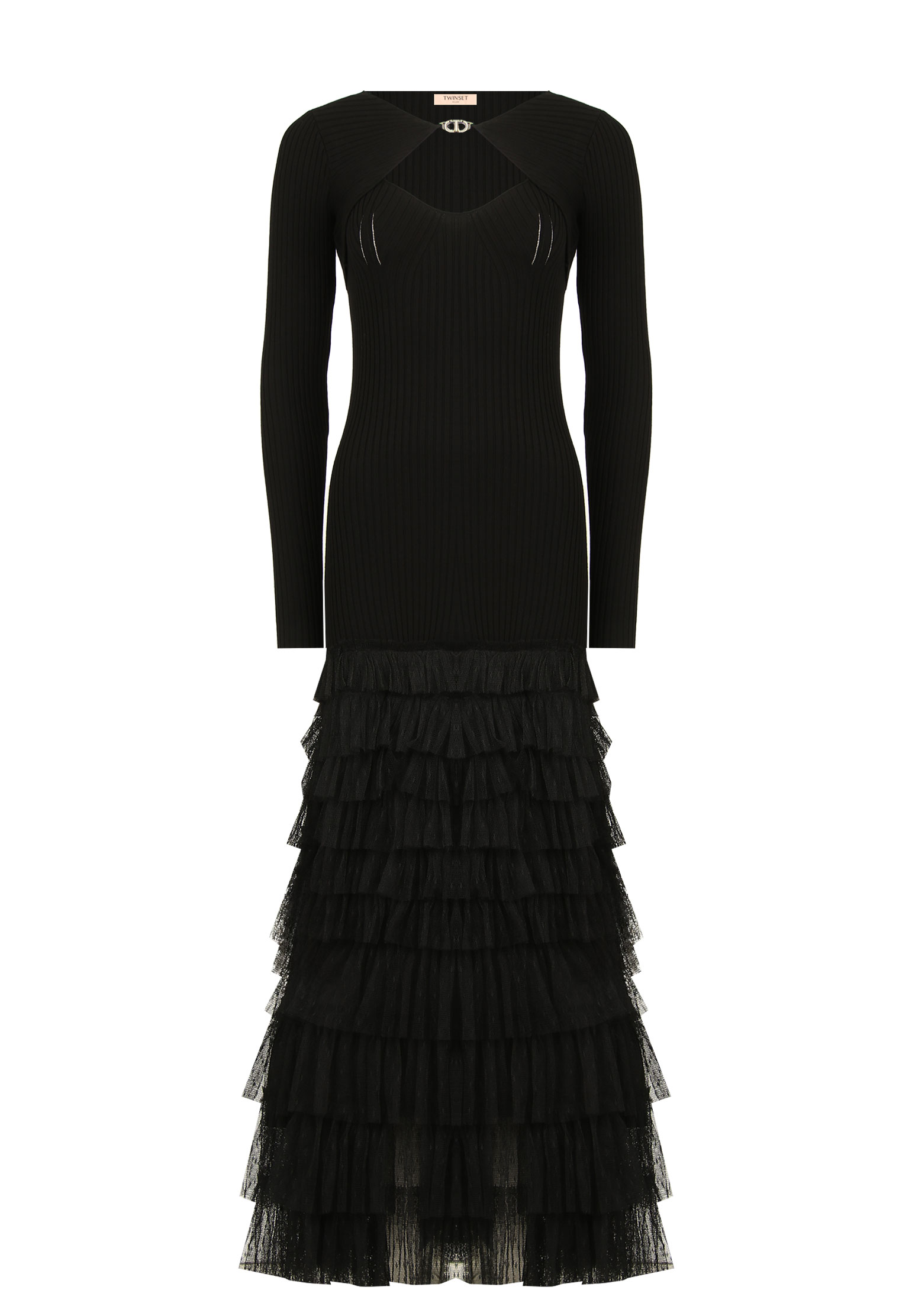 Платье TWINSET Milano Черный, размер XS 179842 - фото 1