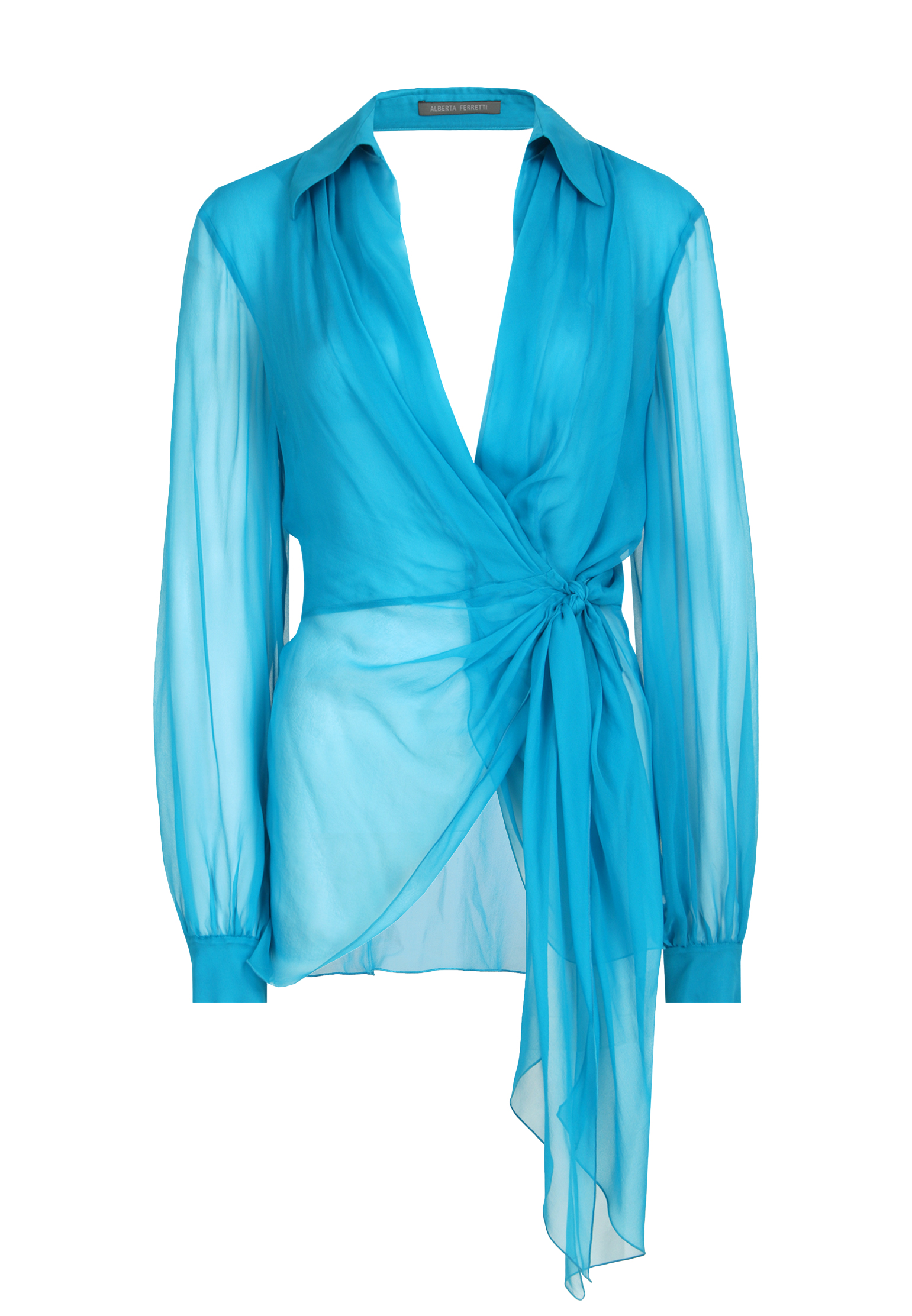 Блуза ALBERTA FERRETTI Синий, размер 46