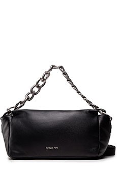 Черная сумка-багет со сменными ремнями PATRIZIA PEPE