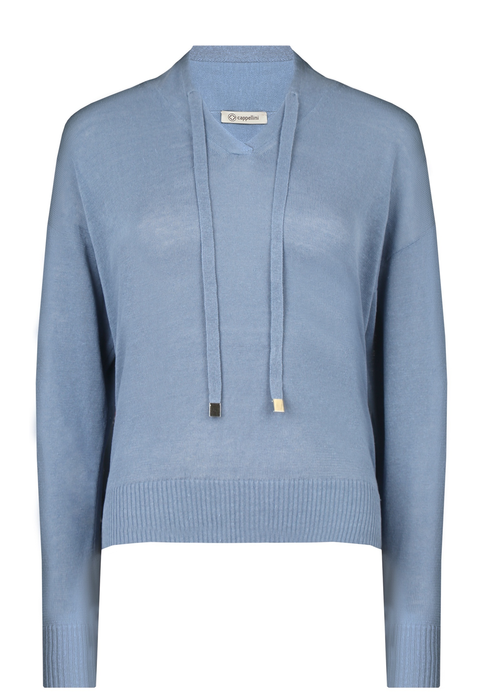 Пуловер CAPPELLINI BY PESERICO Синий, размер 42 141868 - фото 1