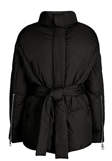 Черная куртка с воротником-стойкой KHRISJOY