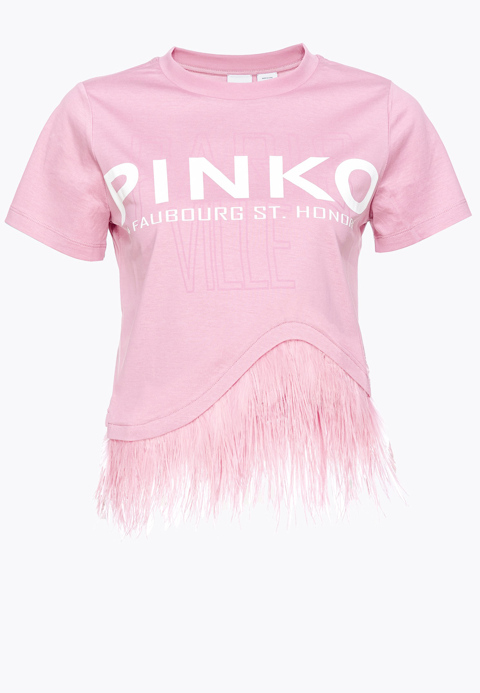 Футболка PINKO Розовый, размер S 179680 - фото 1