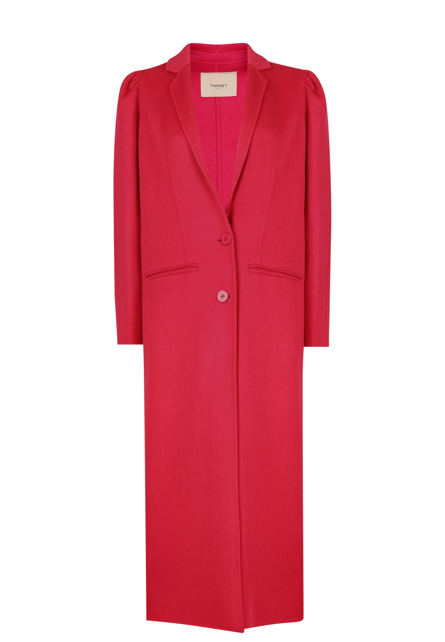 Пальто TWINSET Milano Розовый, размер 42 144813 - фото 1