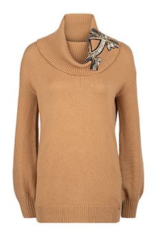 Удлиненный свитер с рукавами-буфами LIU JO