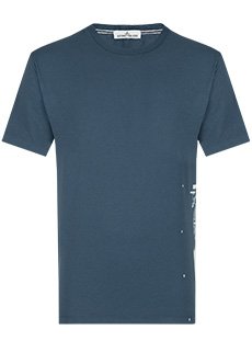 Синяя футболка STONE ISLAND