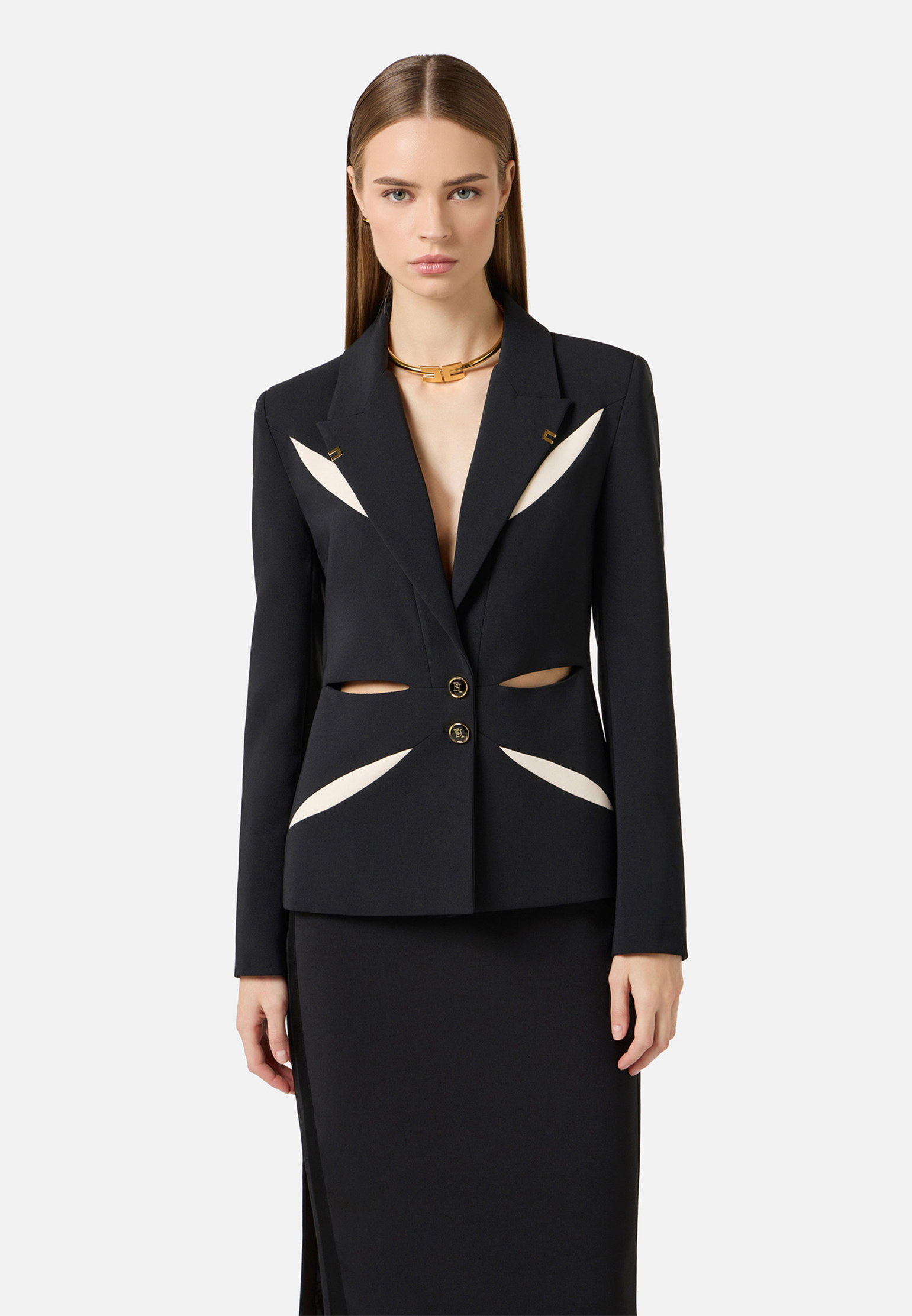 

Жакет ELISABETTA FRANCHI, Черный, Черный