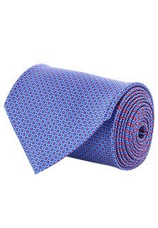 Фиолетовый галстук с ярким узором STEFANO RICCI