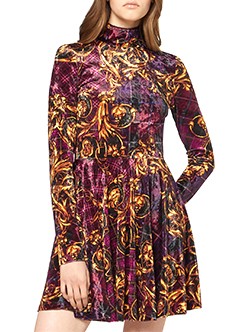 Фиолетовое коктейльное платье VERSACE JEANS COUTURE