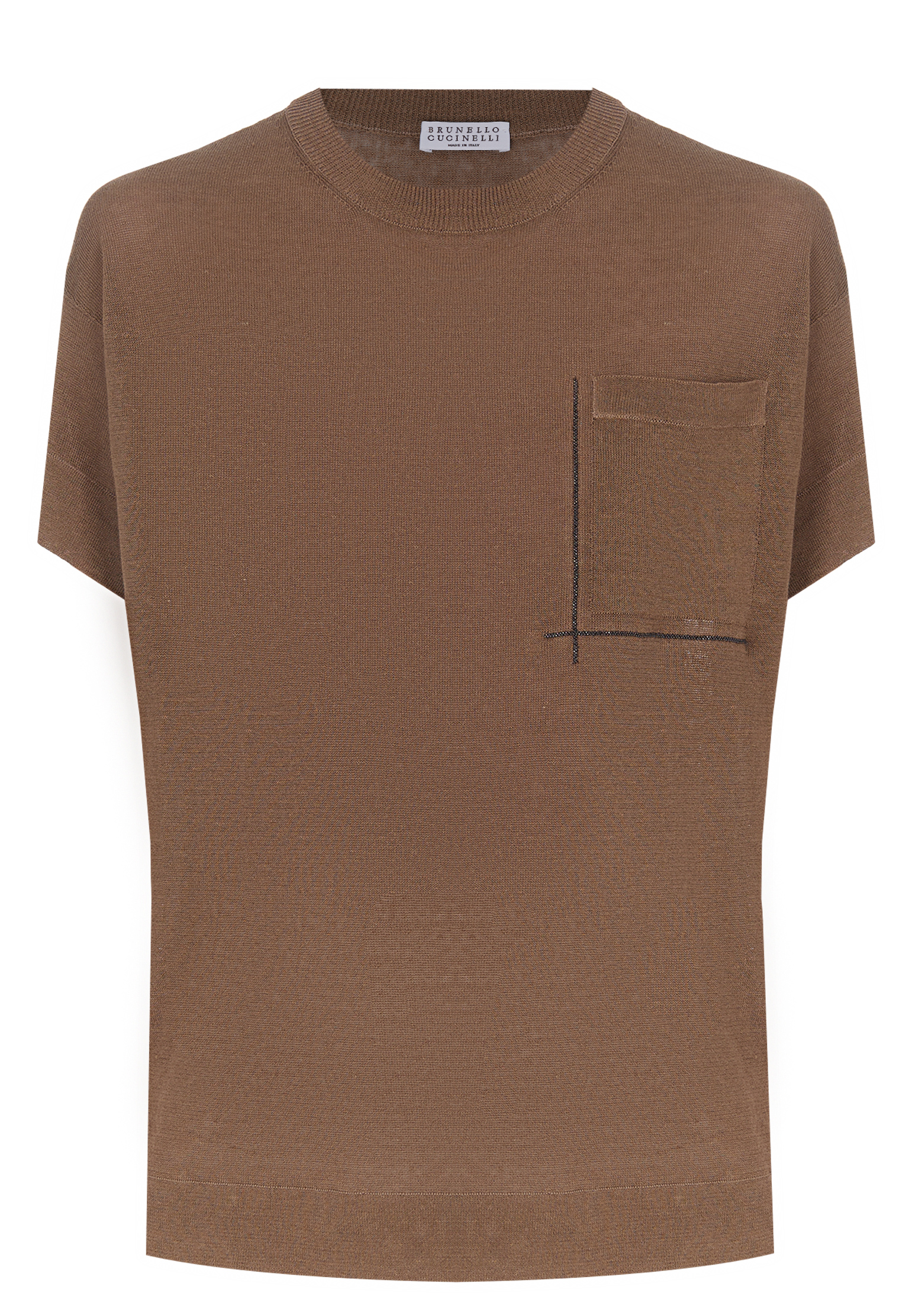 

Футболка BRUNELLO CUCINELLI, Коричневый, Коричневый