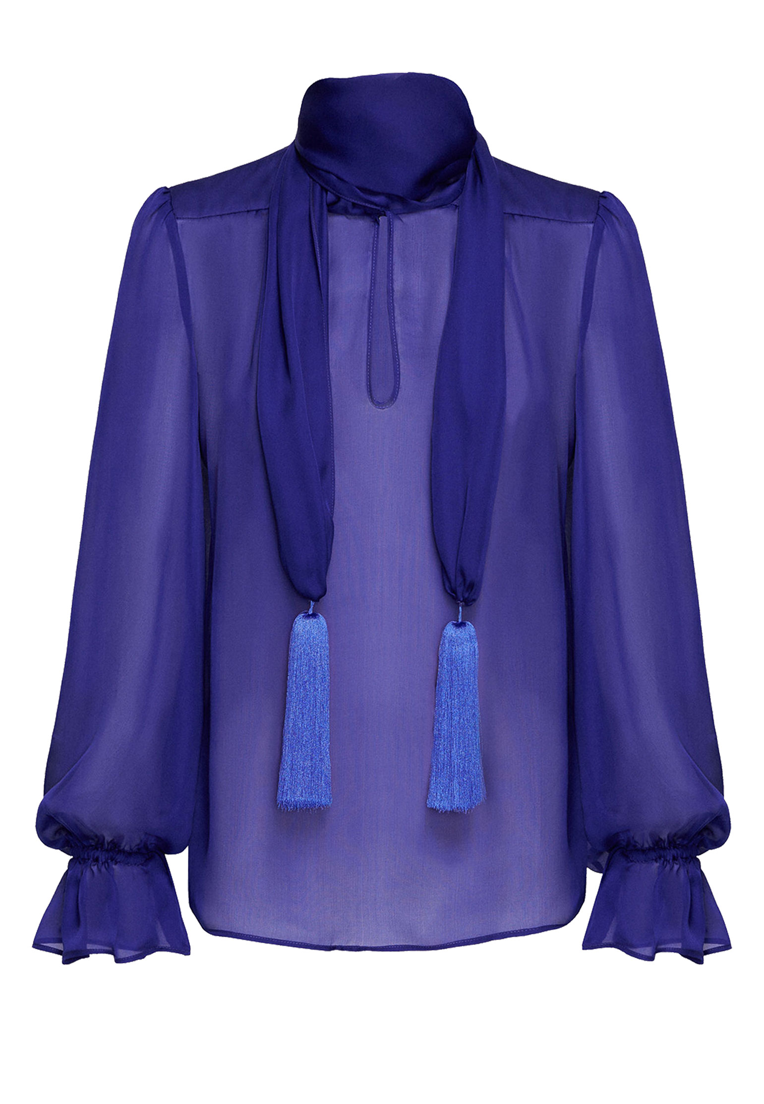 Блуза LUISA SPAGNOLI Синий, размер M 175420 - фото 1
