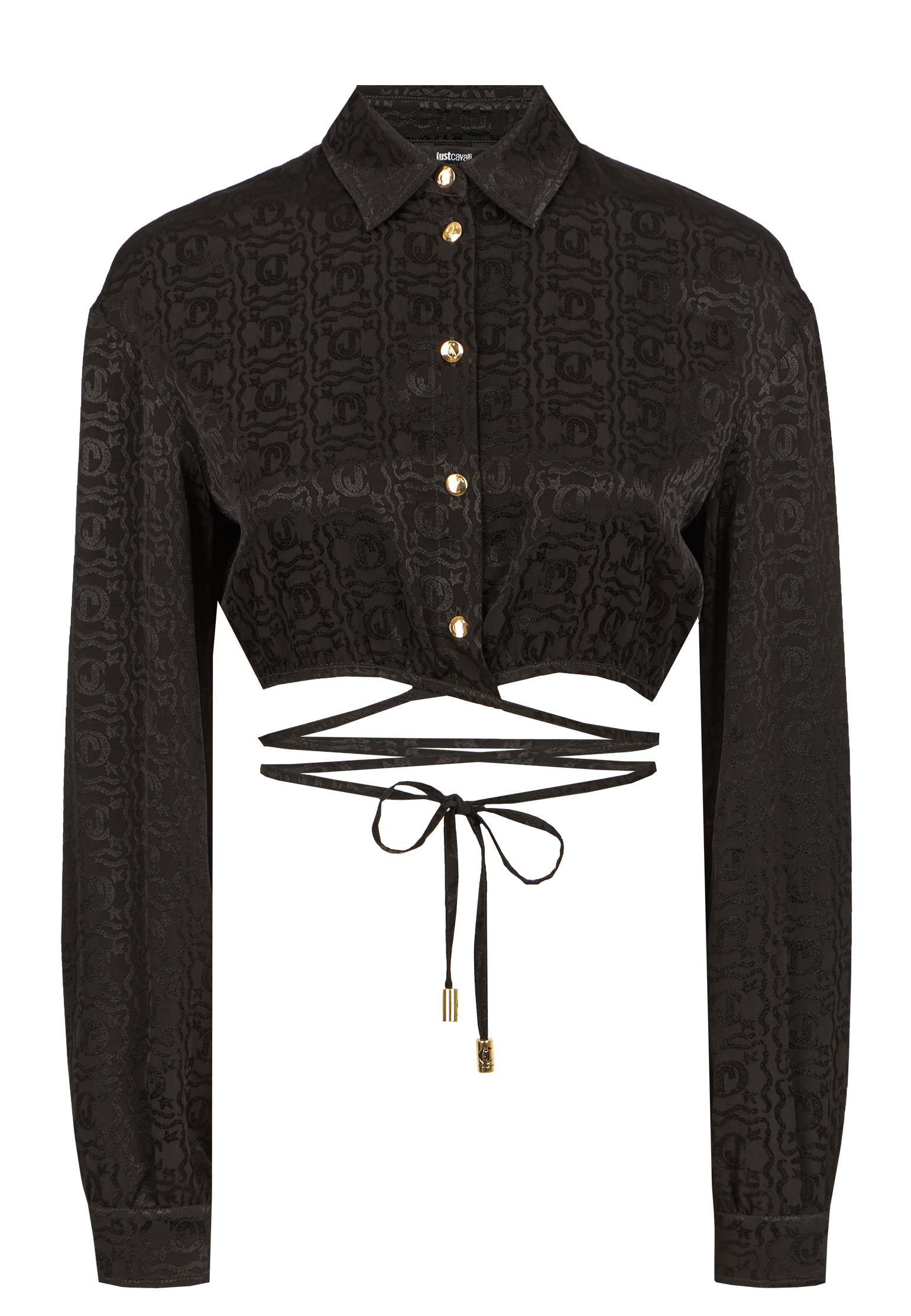 Блуза JUST CAVALLI Черный, размер 38 176168 - фото 1