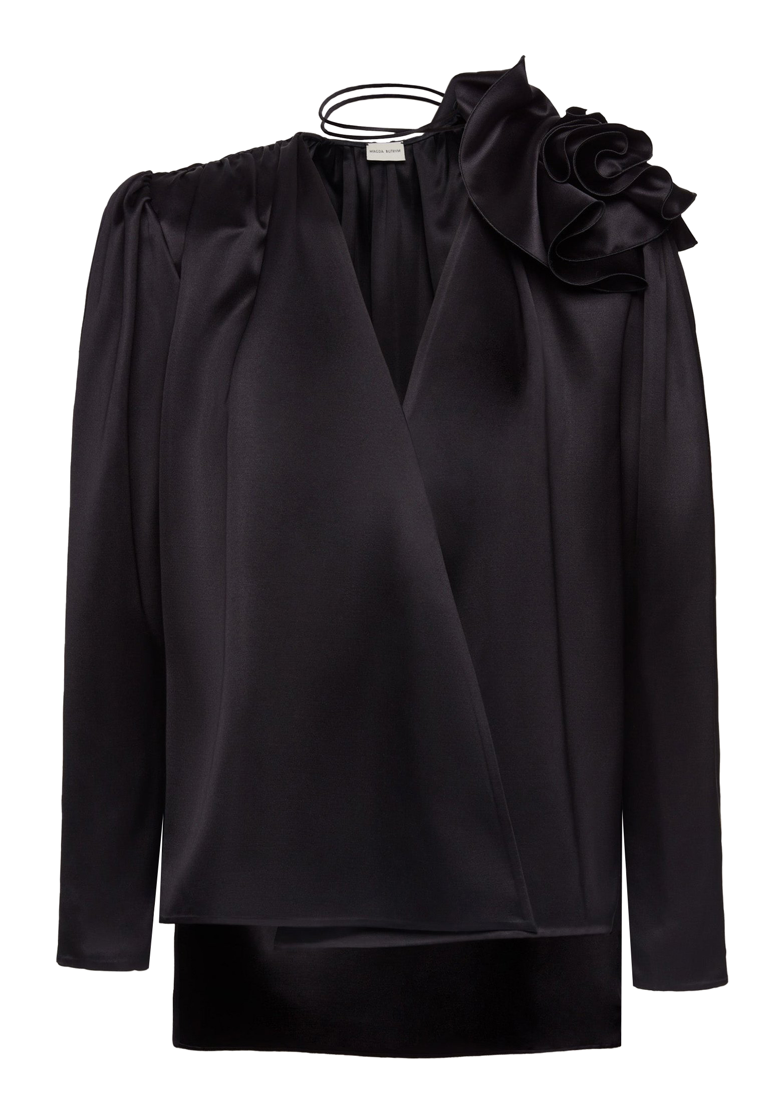 Блуза MAGDA BUTRYM Черный, размер 34