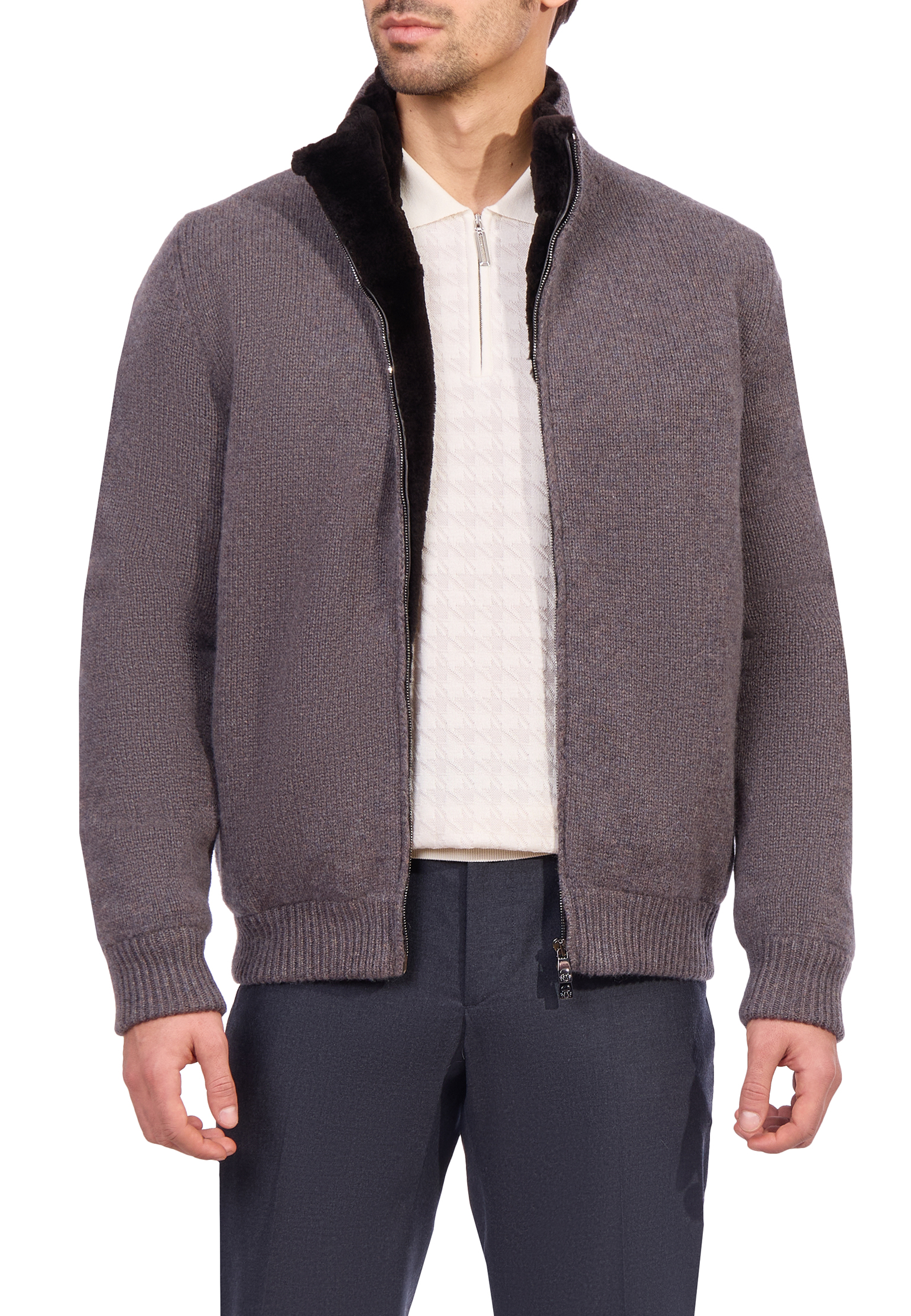 

Бомбер CORNELIANI, Серый, Серый