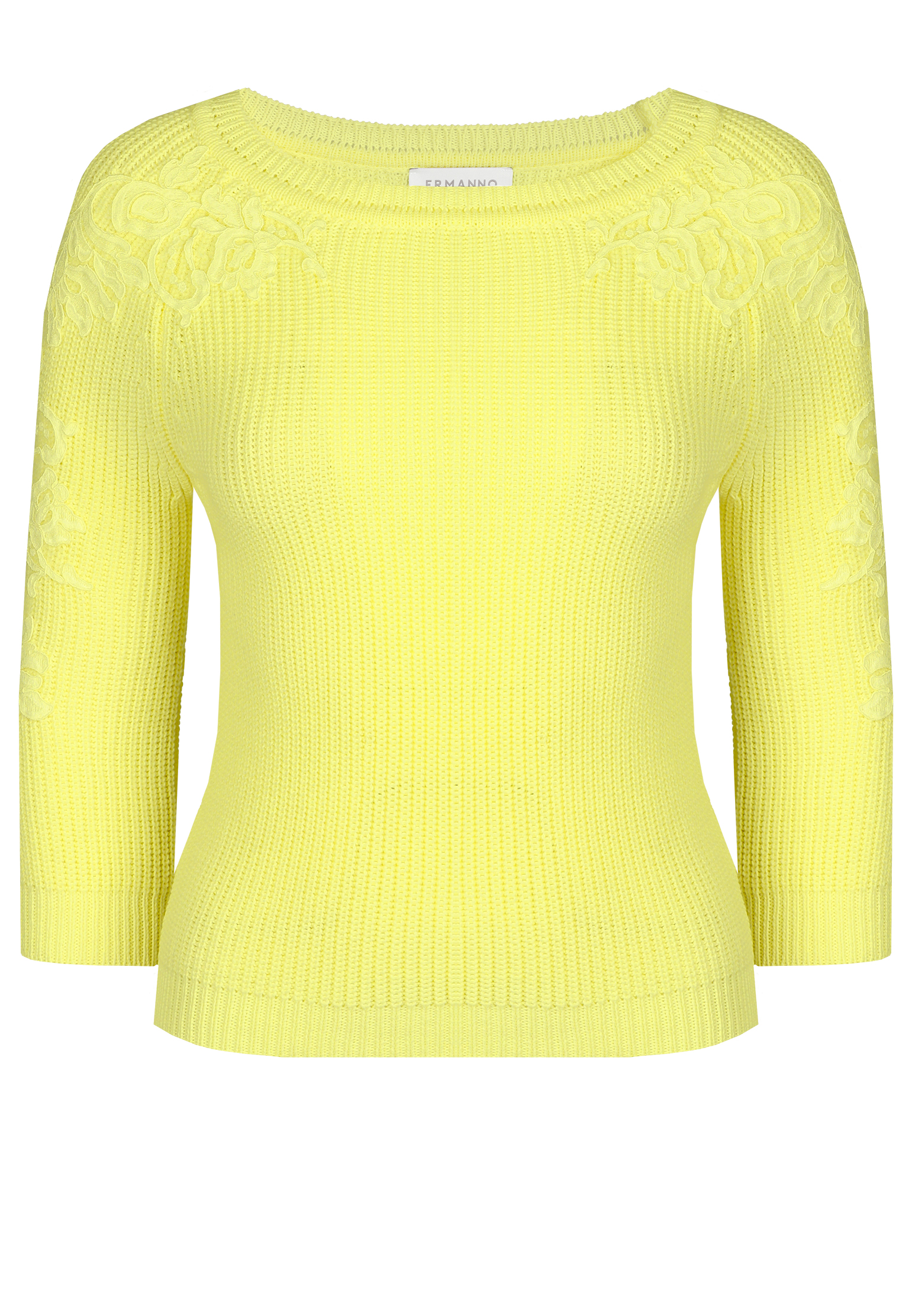 Пуловер ERMANNO FIRENZE Желтый, размер 42 158015 - фото 1