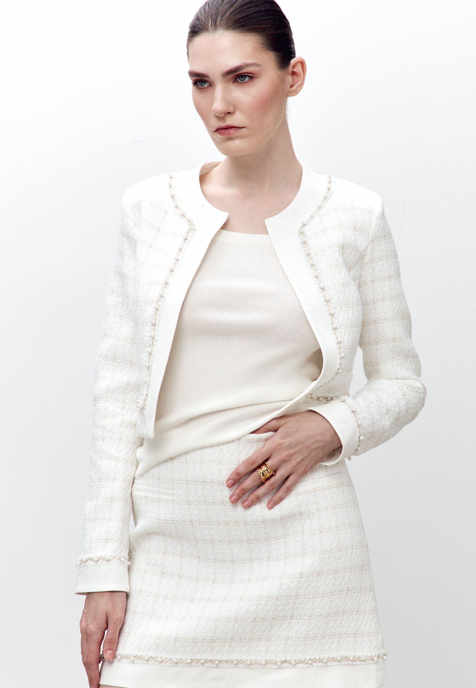 

Жакет с декоративными элементами "Jane" AZUR, Белый, Белый