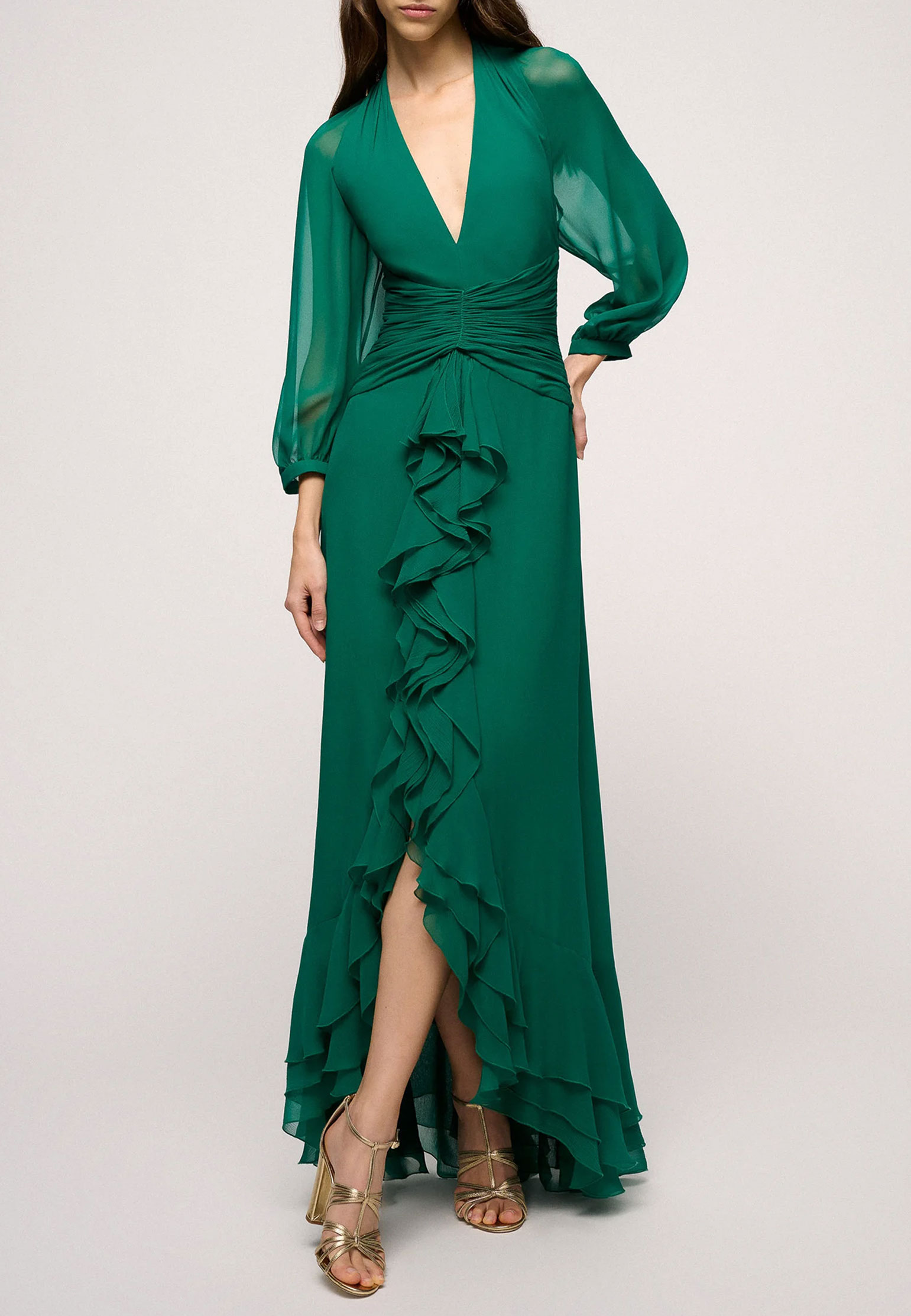 Платье LUISA SPAGNOLI Зеленый, размер 42
