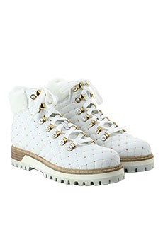 Белые кожаные ботинки St.Moritz LE SILLA