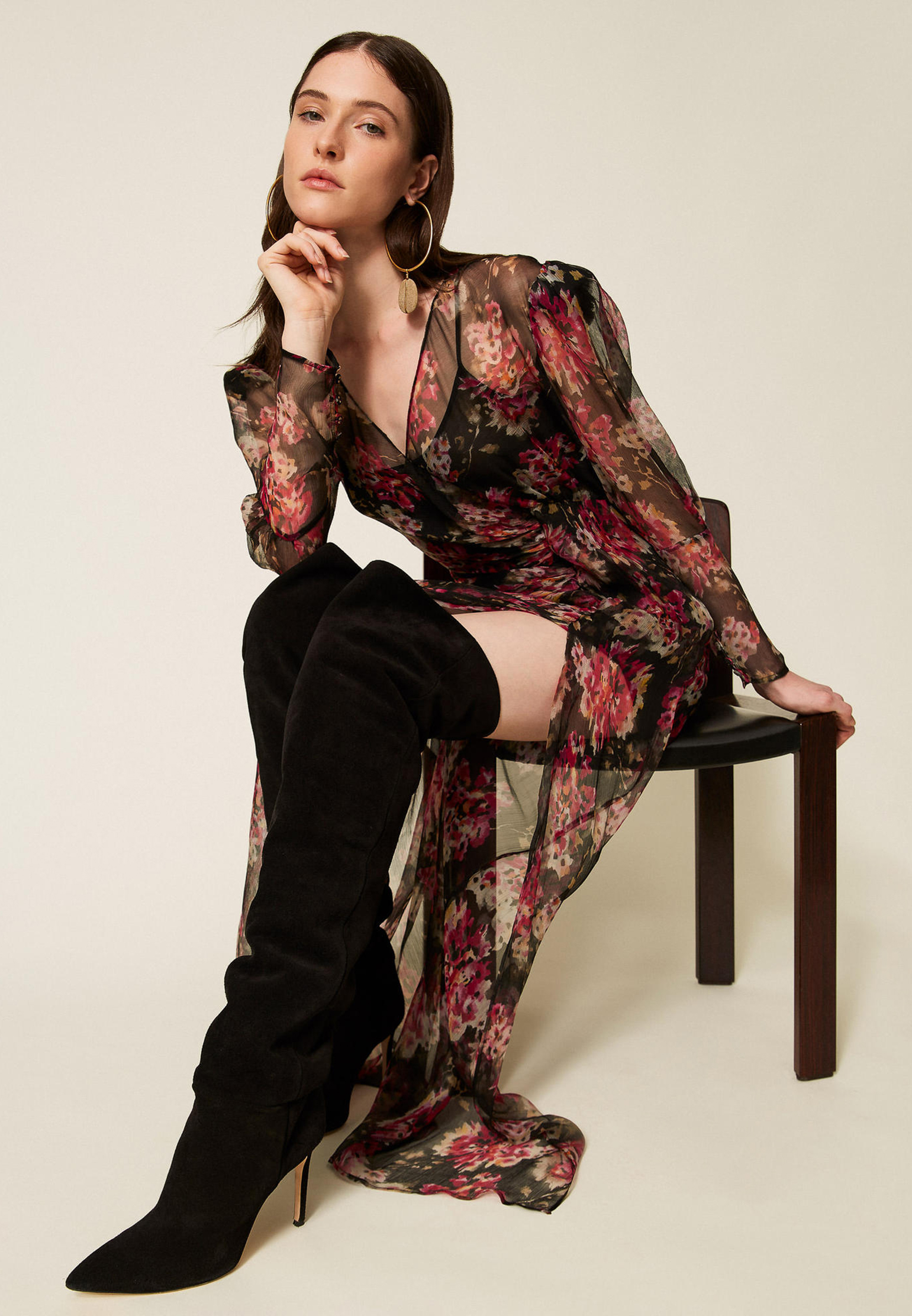 

Ботфорты TWINSET Milano, Черный, Черный