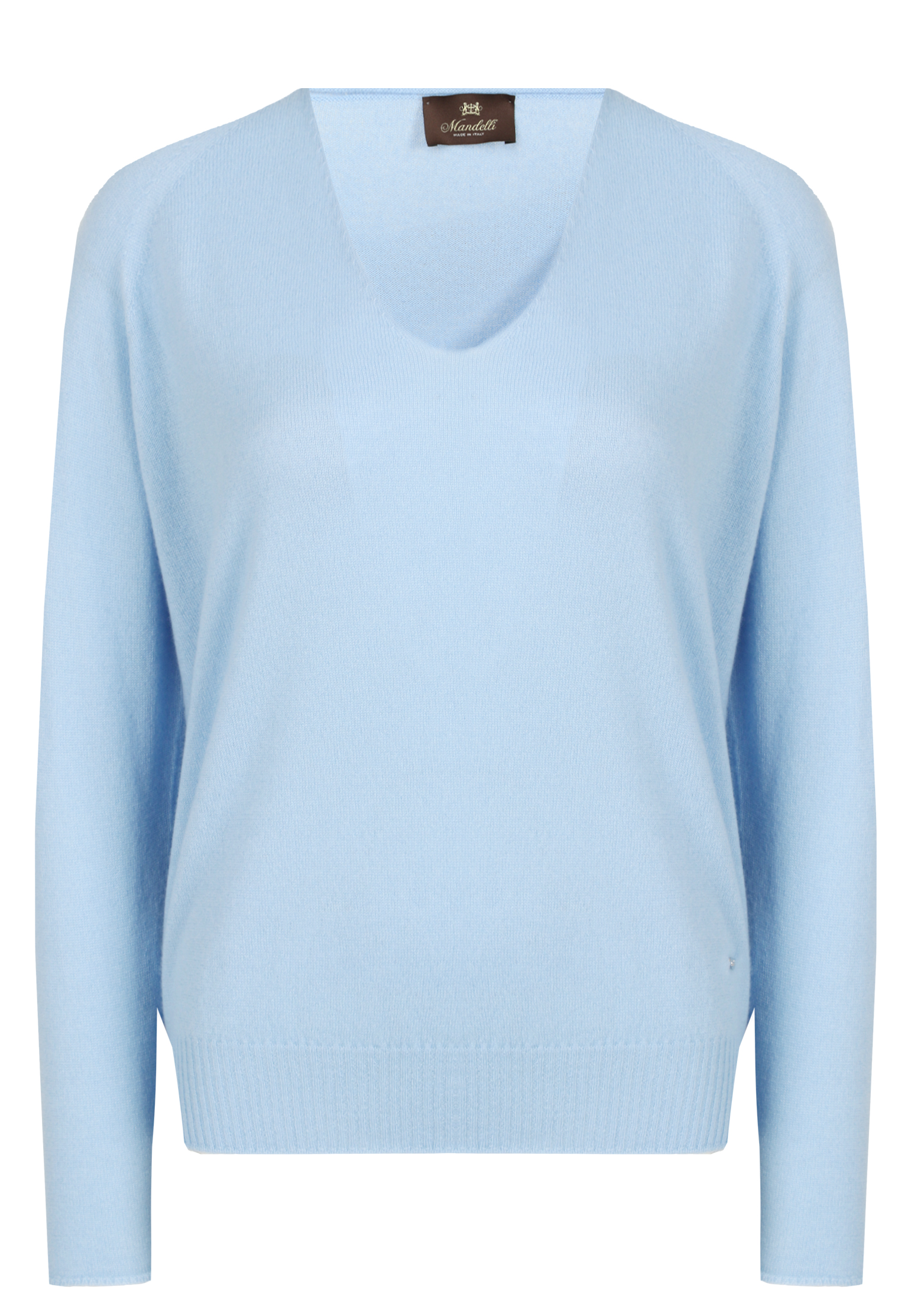 Пуловер MANDELLI Голубой, размер 40
