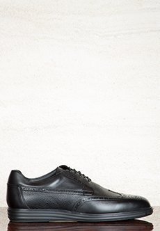 Черные кожаные туфли STEFANO RICCI