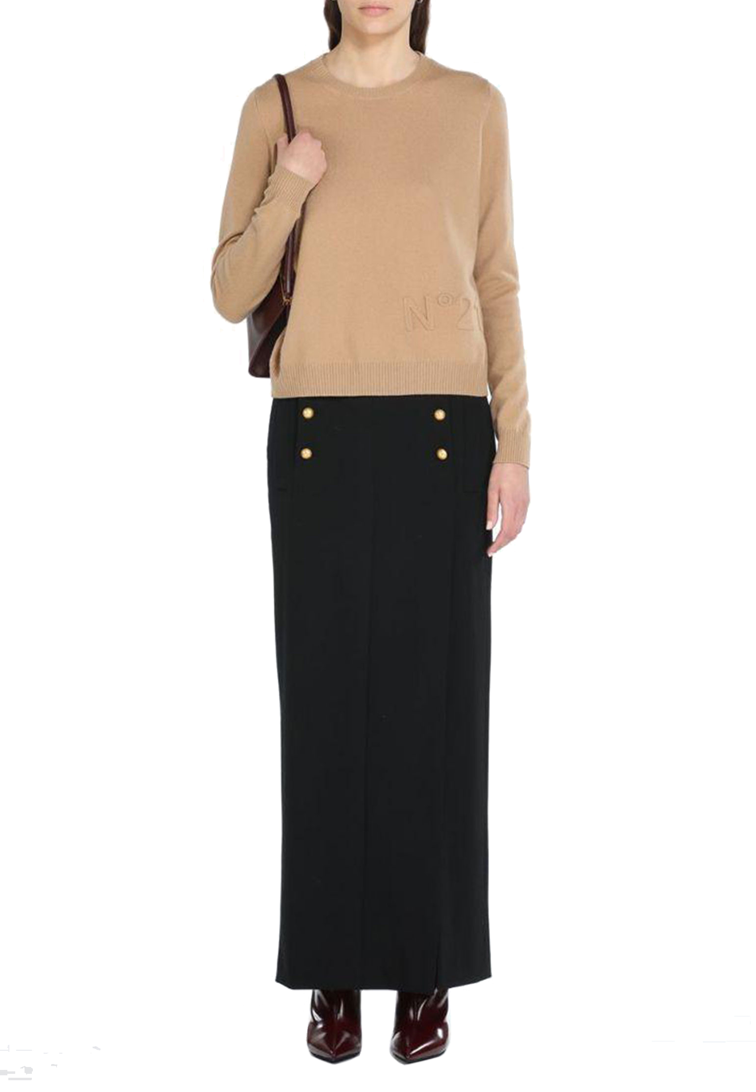 

Джемпер N21, Коричневый, Коричневый