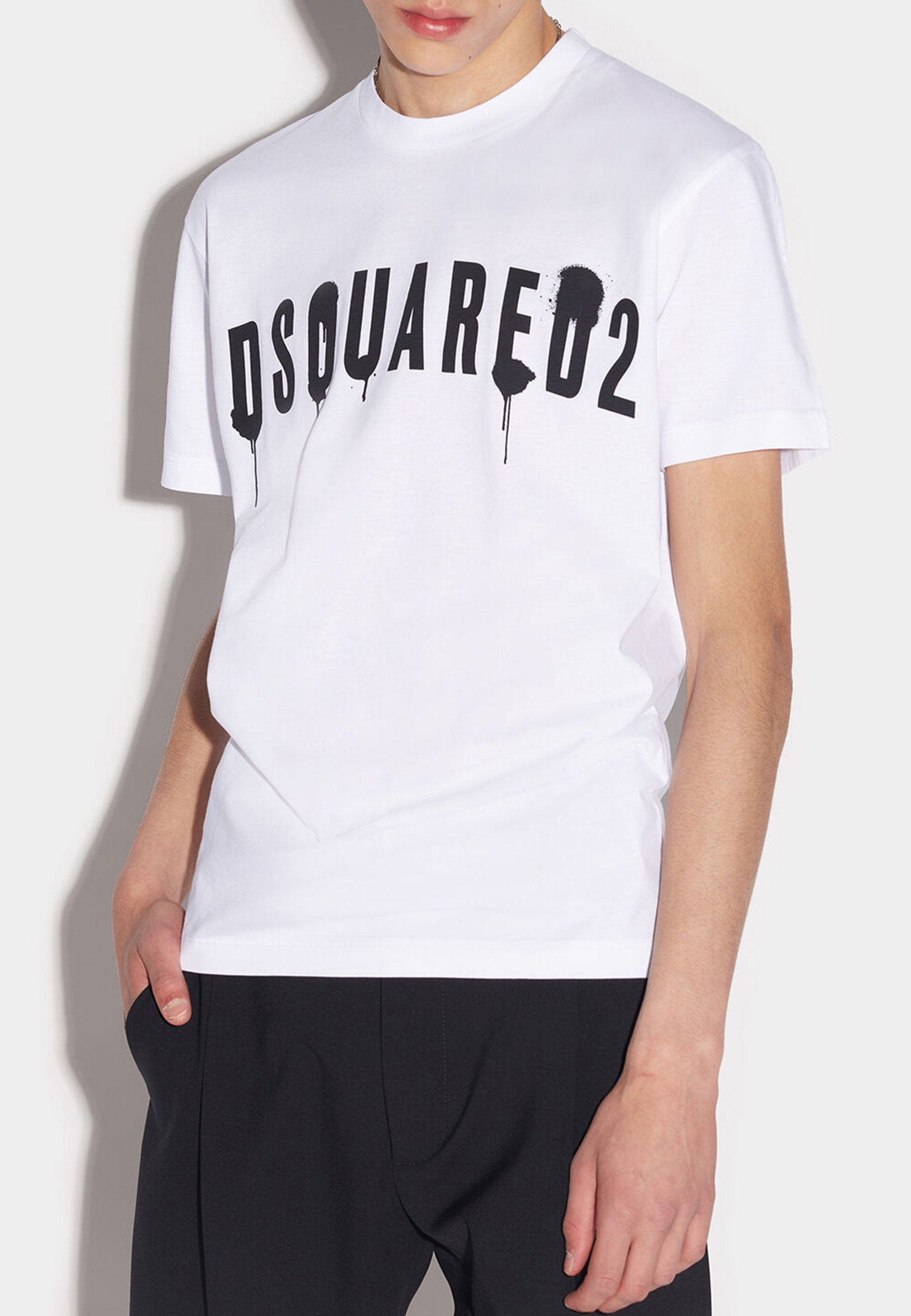 Футболка DSQUARED2 Белый, размер L 141646 - фото 1