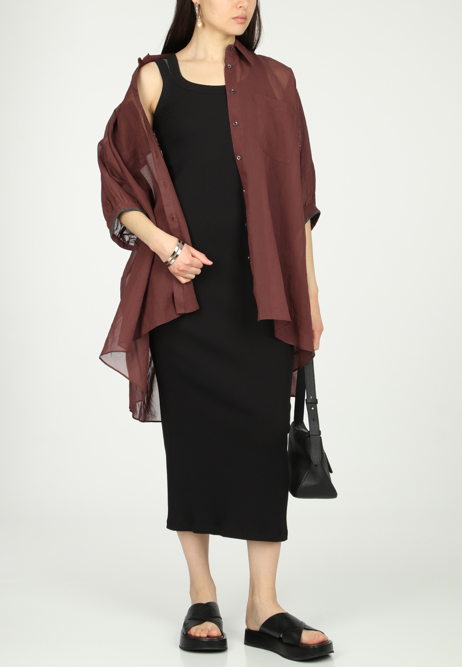 

Платье BRUNELLO CUCINELLI, Черный, Черный
