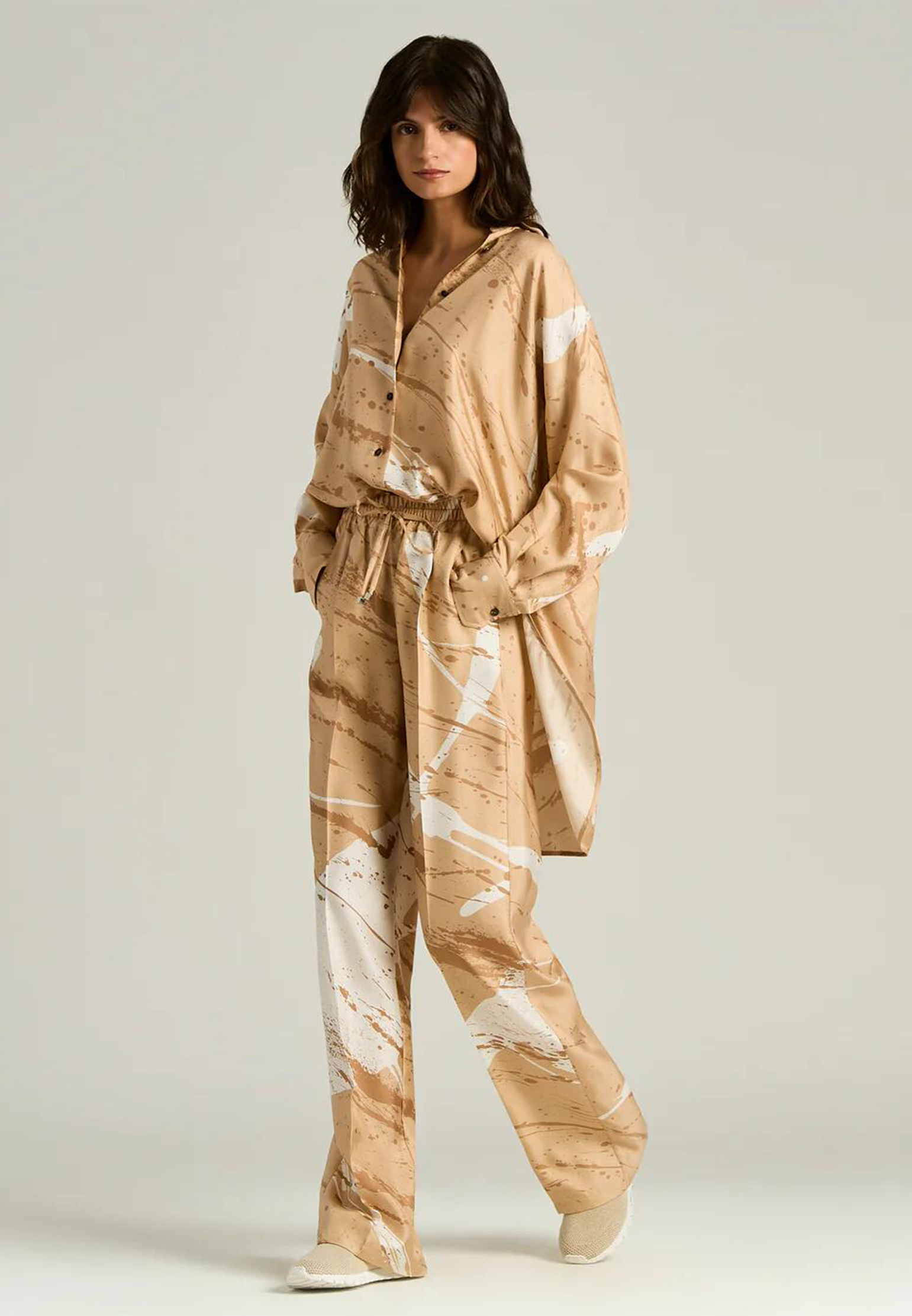 

Блуза KITON, Коричневый, Коричневый