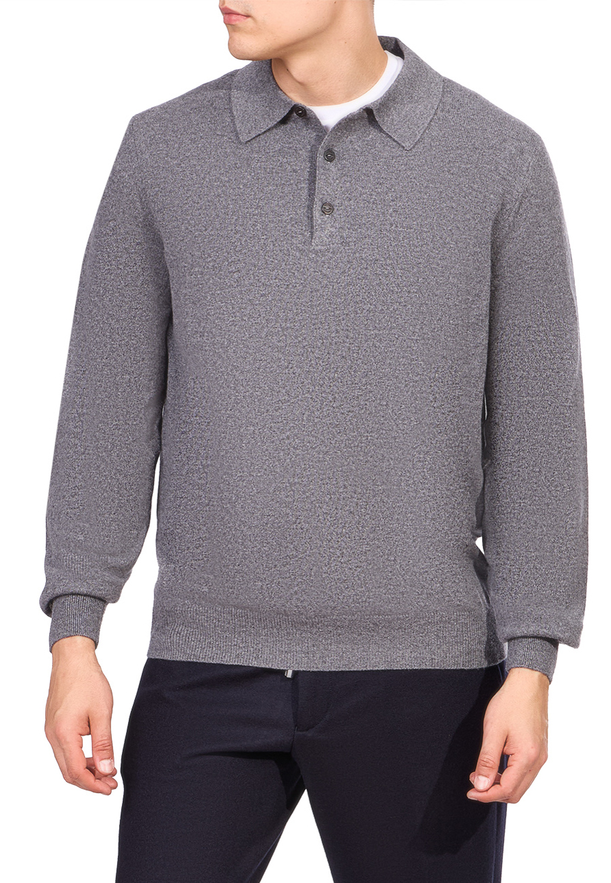 

Поло длинный рукав COLOMBO, Серый, Серый