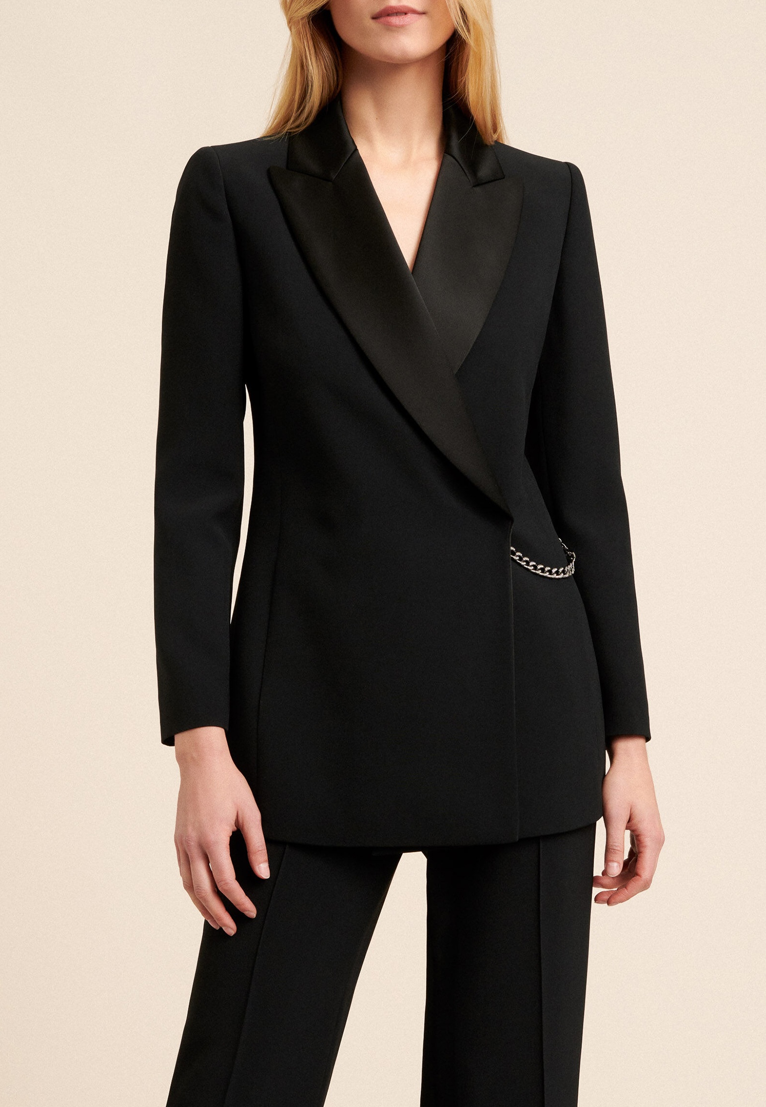 Пиджак LUISA SPAGNOLI Черный, размер 48 146971 - фото 1