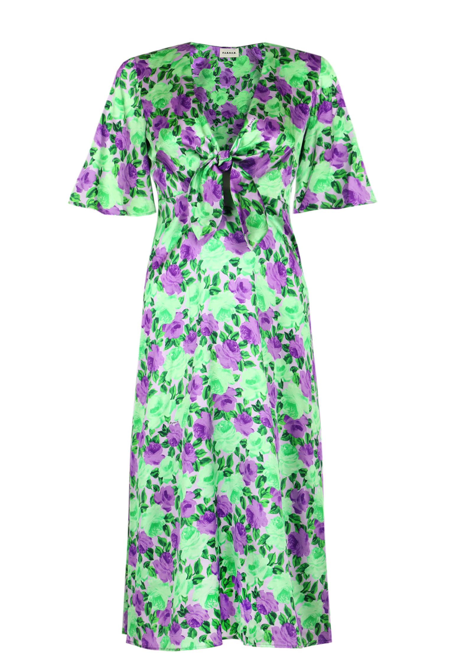 Платье P.A.R.O.S.H. Фиолетовый, размер L 156776 - фото 1