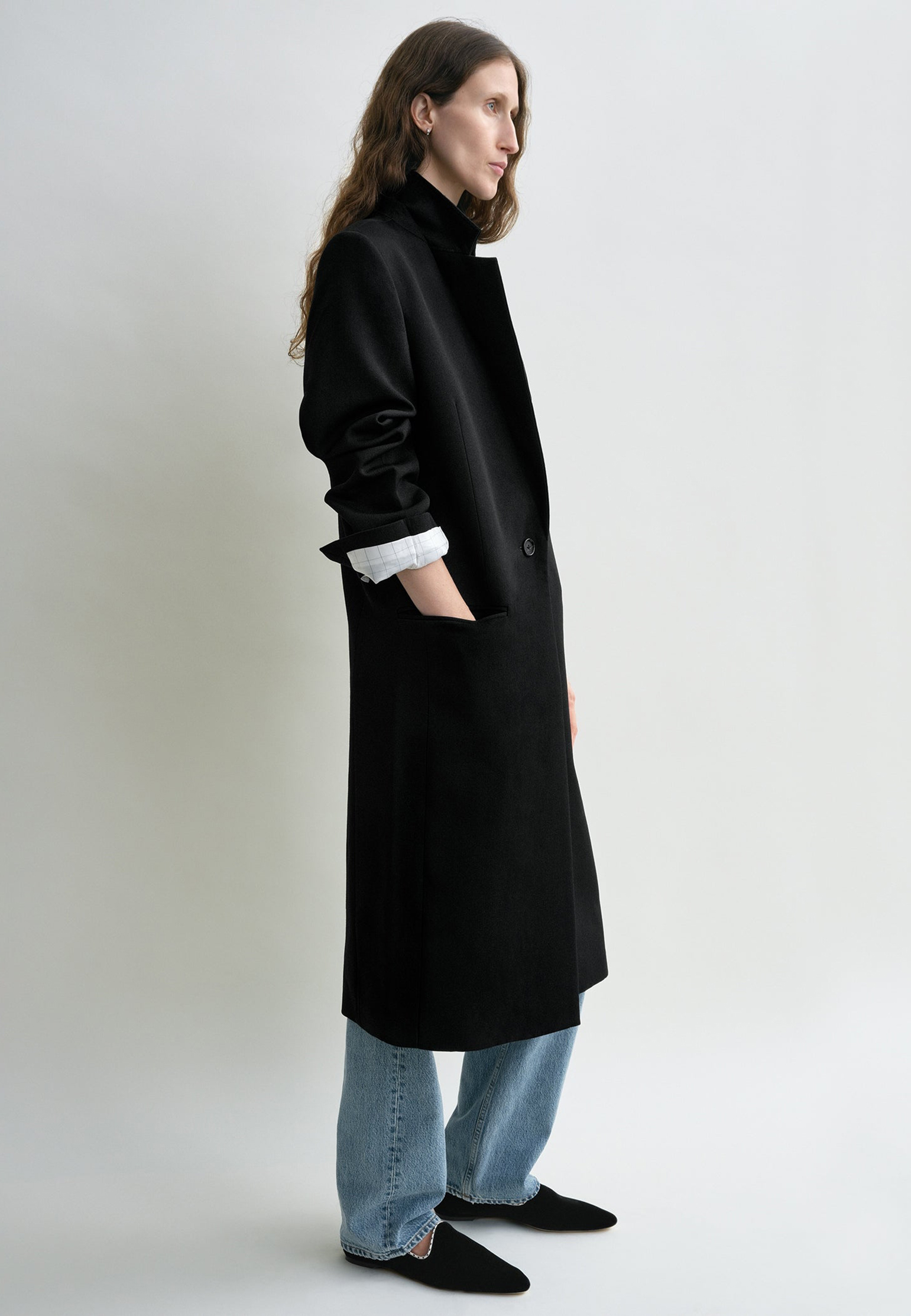 

Пальто TOTEME, Черный, Черный