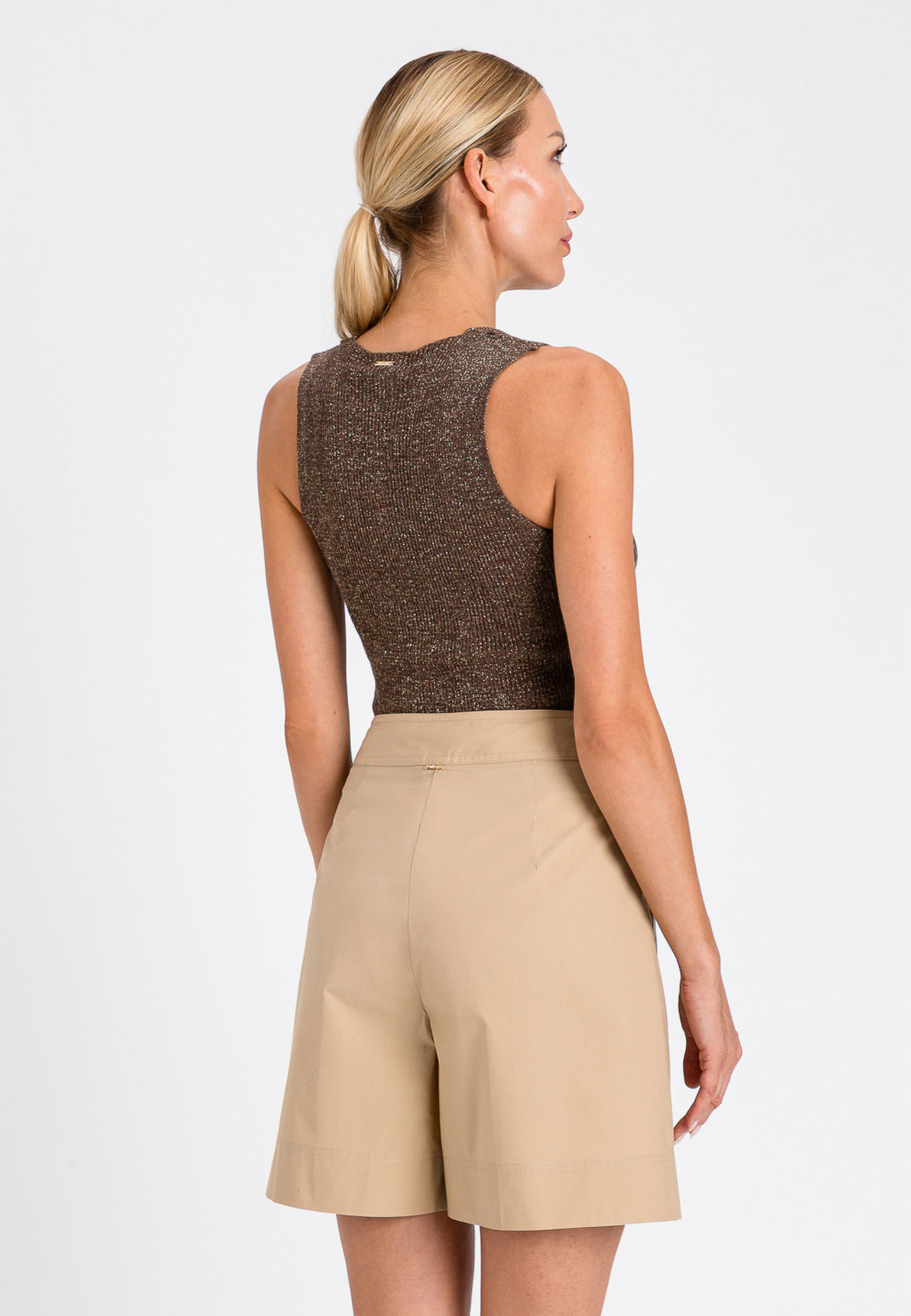 

Шорты TWINSET Milano, Бежевый, Бежевый