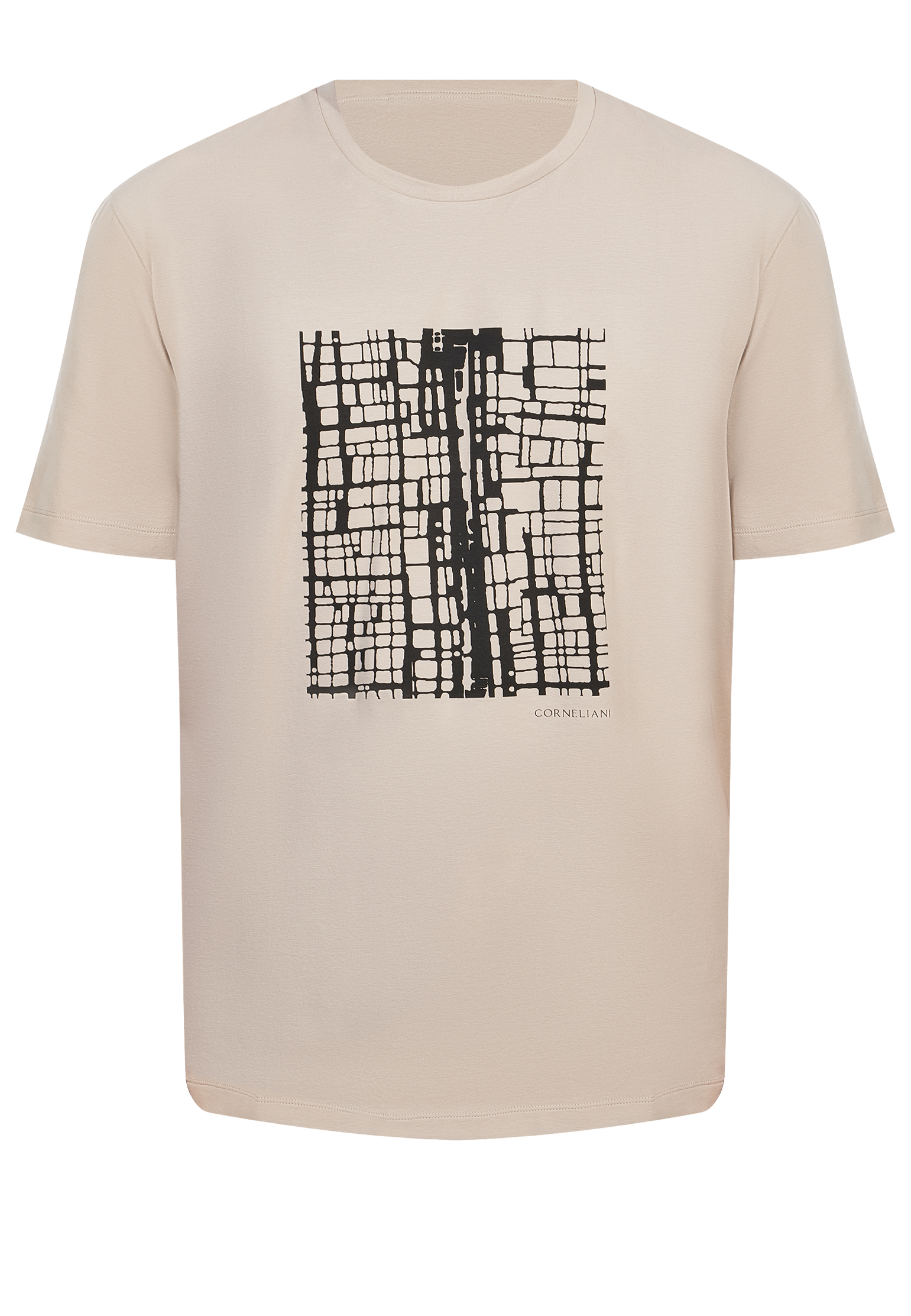 

Футболка CORNELIANI, Бежевый, Бежевый