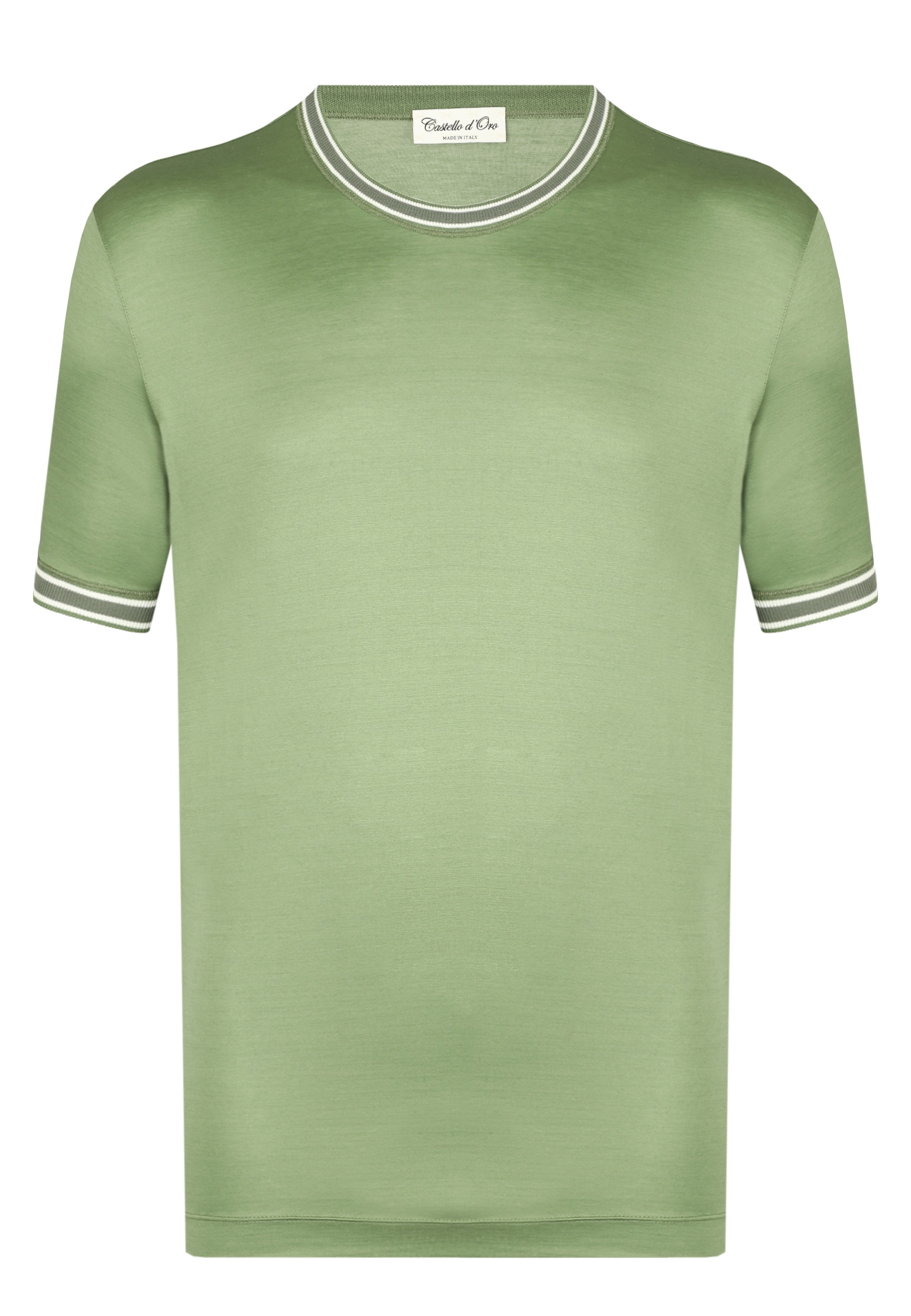 Футболка CASTELLO d&#039;ORO зеленого цвета