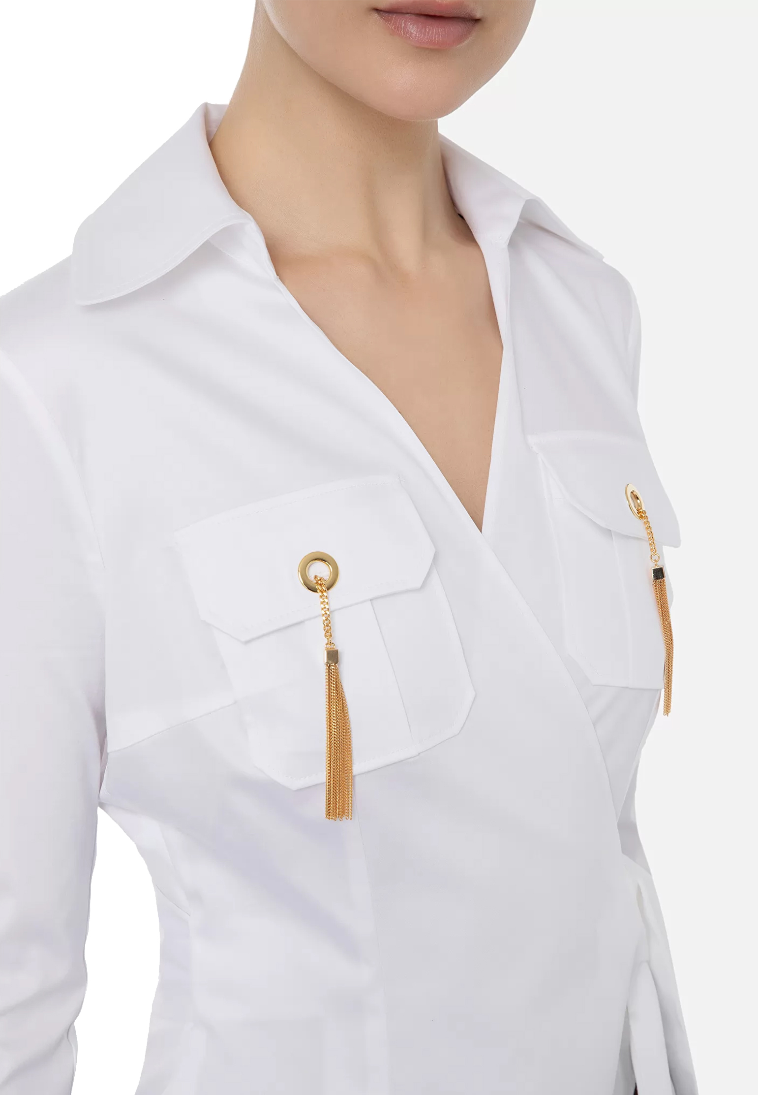 

Рубашка ELISABETTA FRANCHI, Белый, Белый