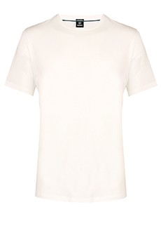 Белая хлопковая футболка STRELLSON