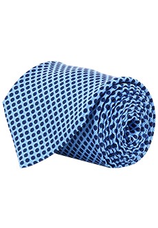 Синий галстук с узорами STEFANO RICCI