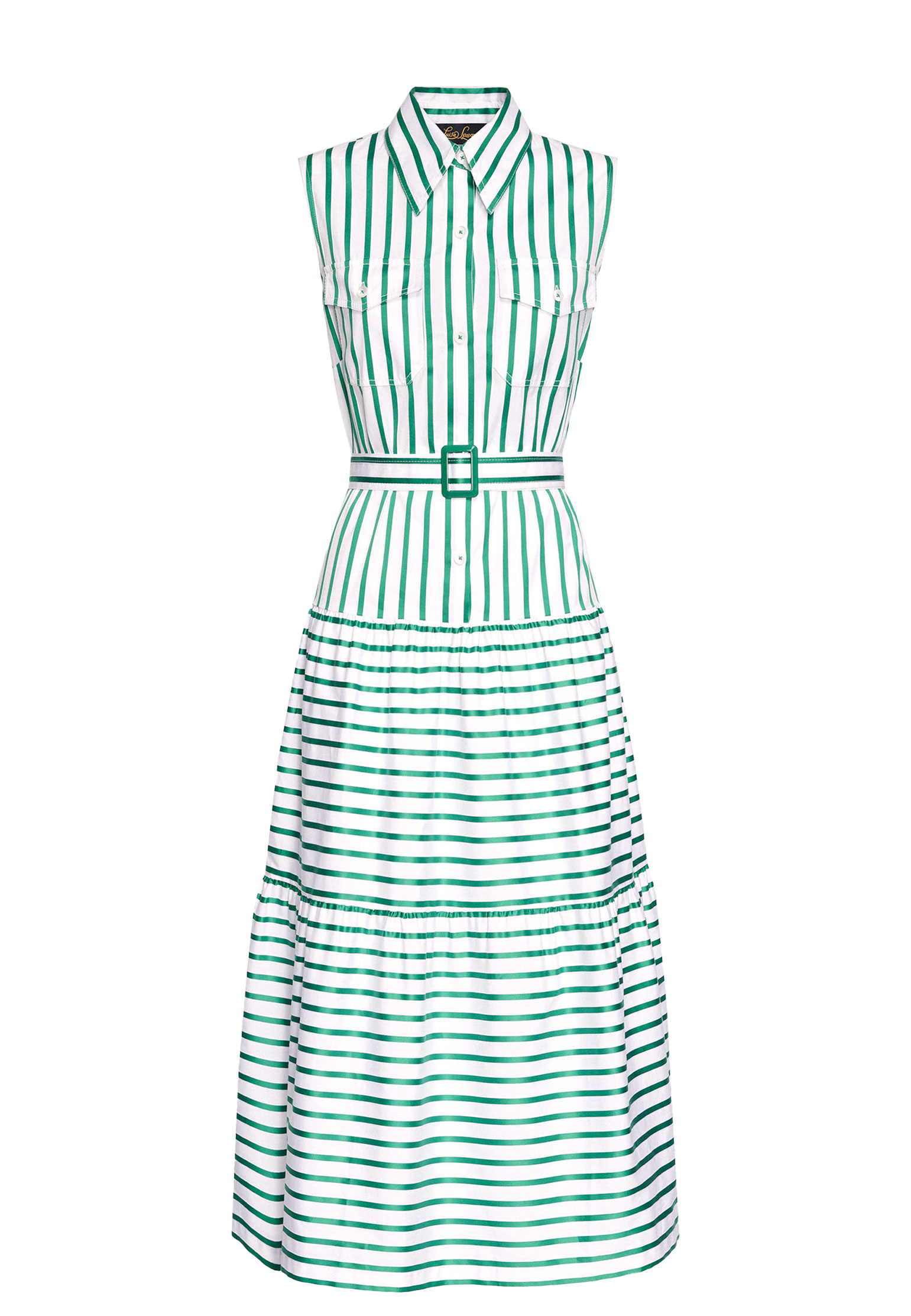 Платье LUISA SPAGNOLI Зеленый, размер M 175280 - фото 1