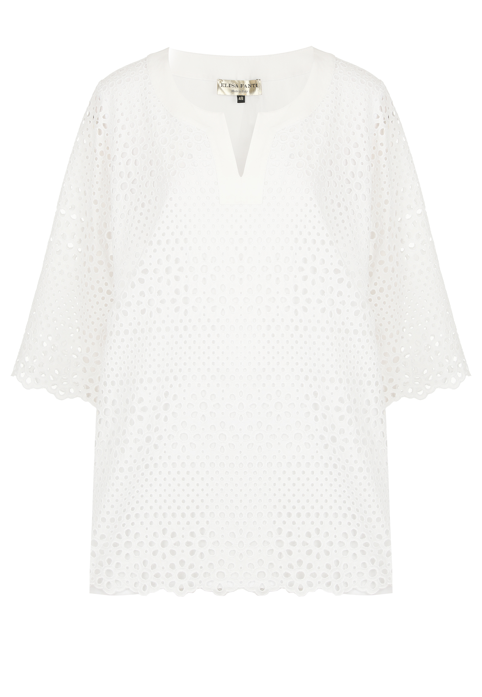 Блуза ELISA FANTI Белый, размер 48