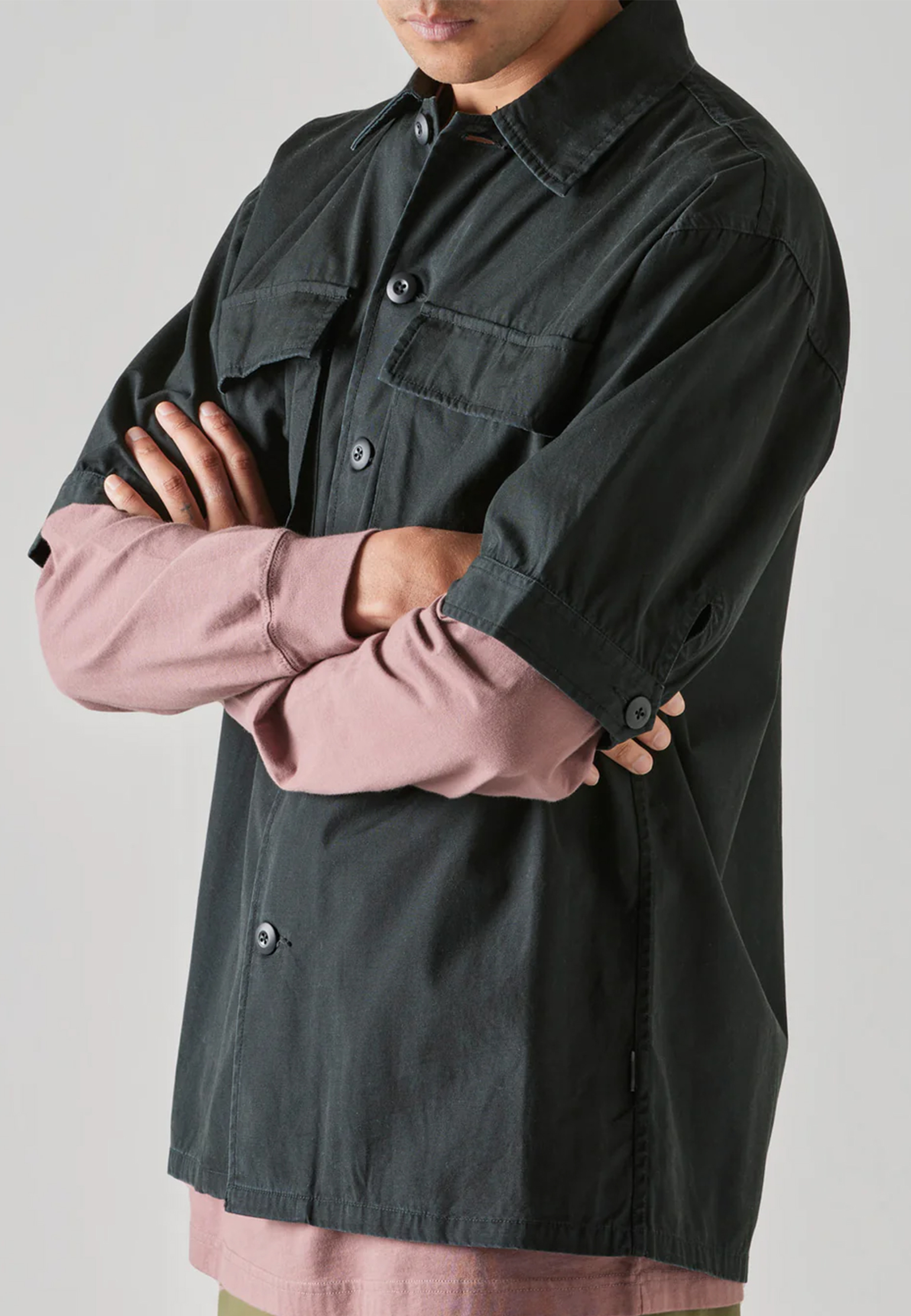 Рубашка MAHARISHI Черный, размер XL