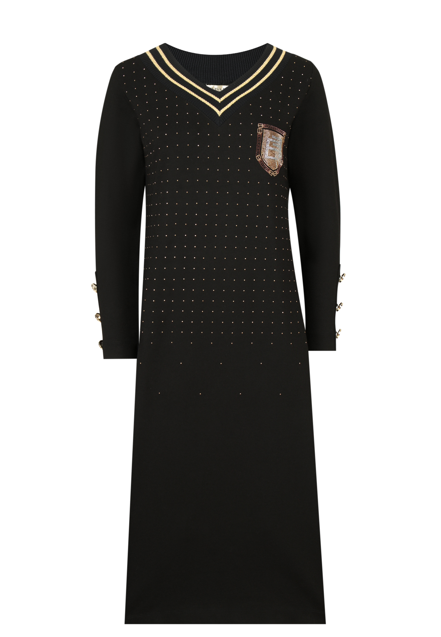 Платье ELISA FANTI Черный, размер 46 145038 - фото 1