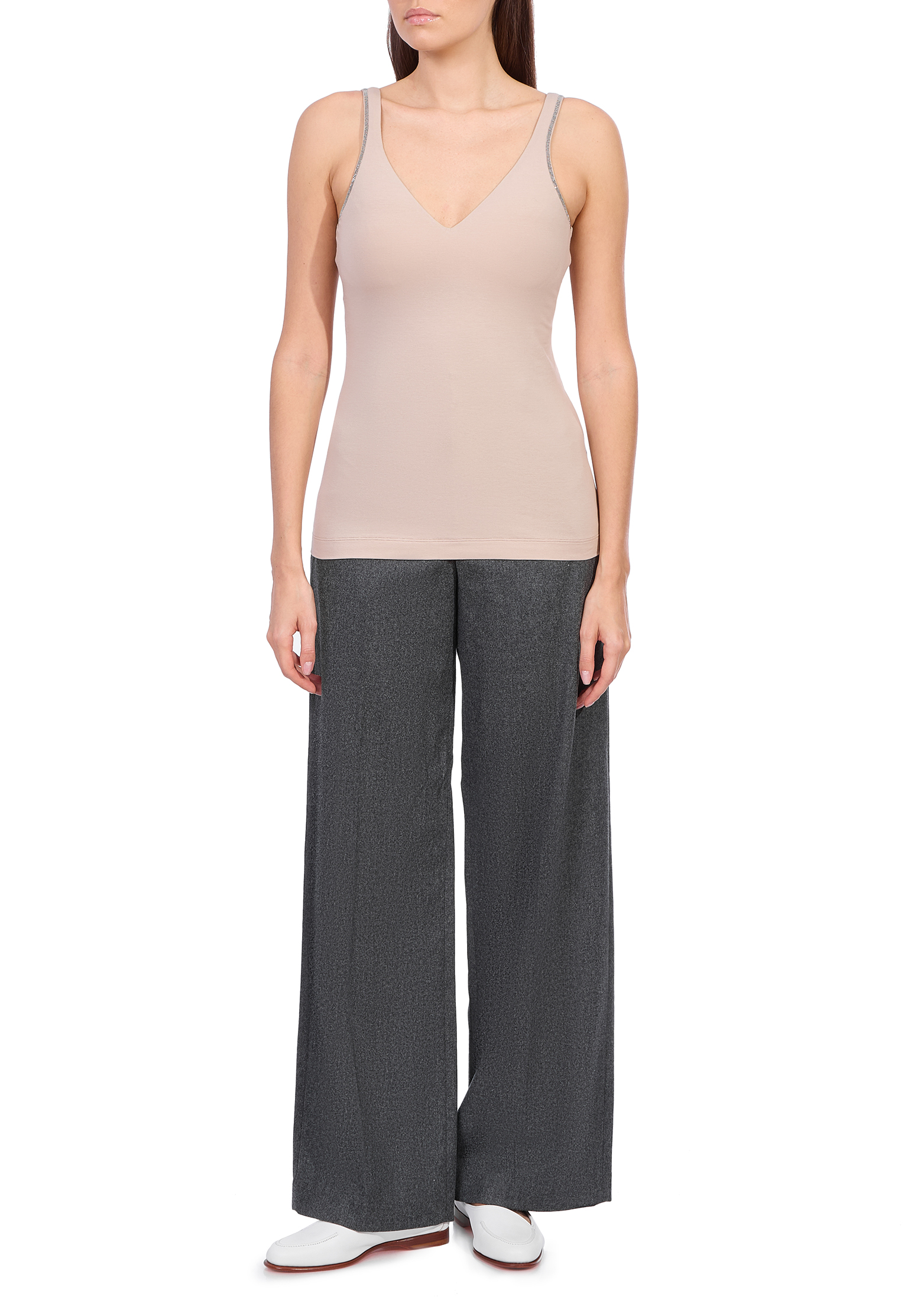 

Майка BRUNELLO CUCINELLI, Бежевый, Бежевый