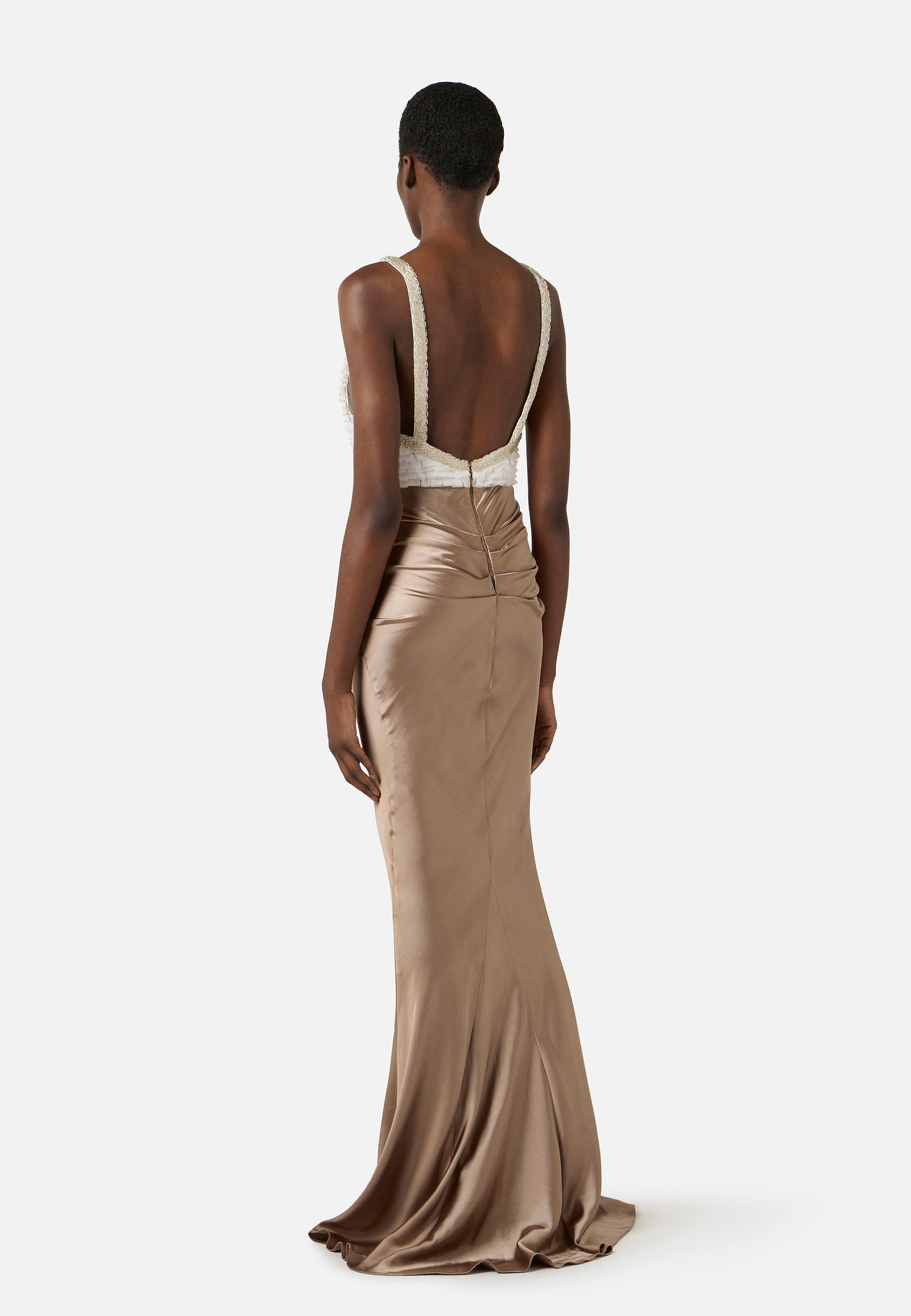 

Платье ELISABETTA FRANCHI, Бежевый, Бежевый